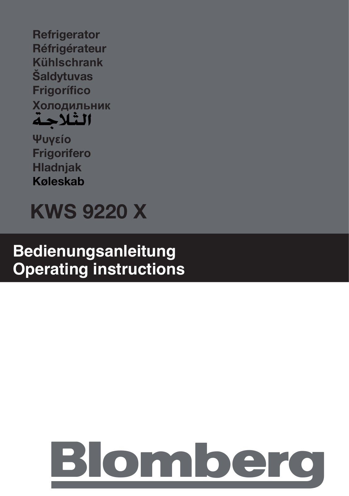 Blomberg KNM 1561 i User Manual