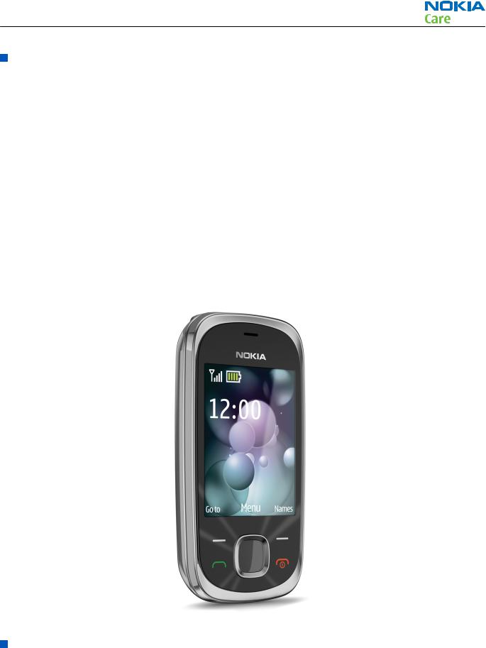 Nokia 7230, RM-598, RM-604 Service Manual