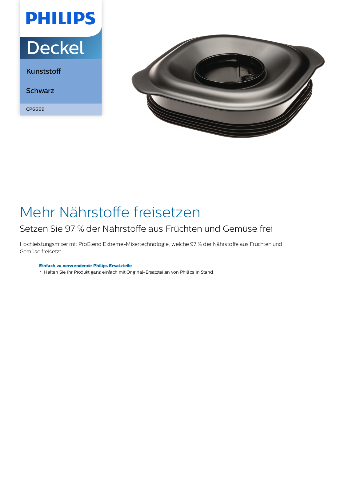Philips CP6669/01 Leaflet - ManualMachine.com