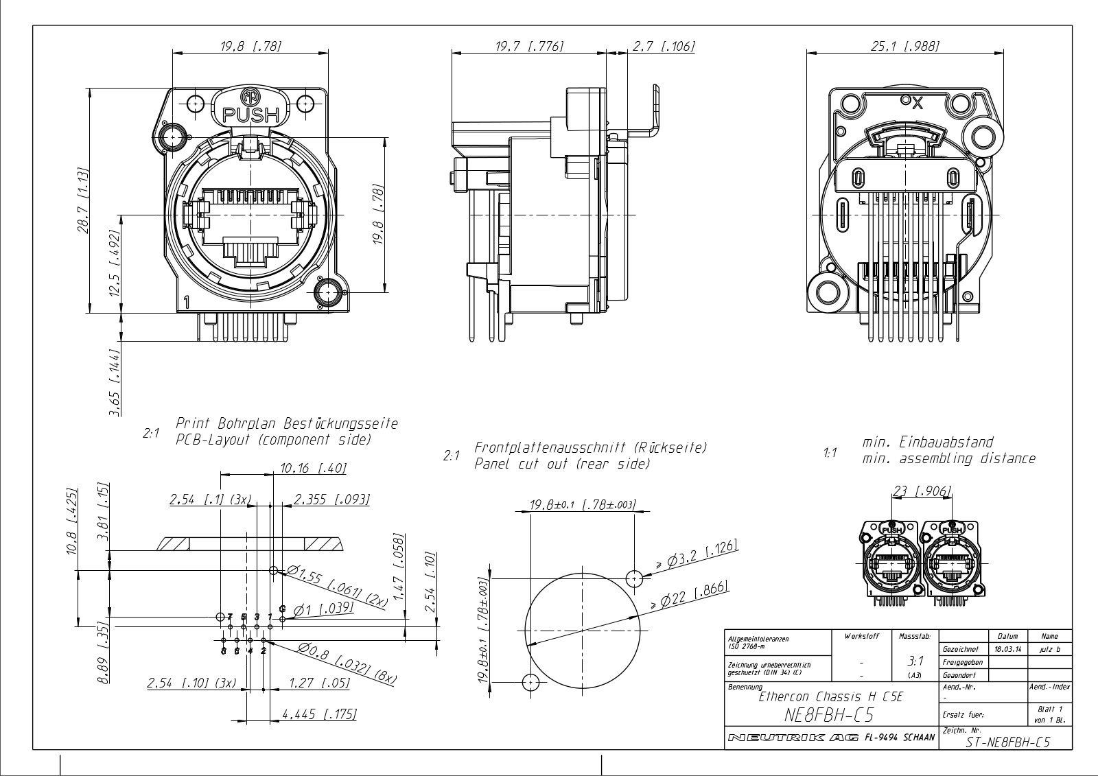 Neutrik NE8FBH-C5 User Manual