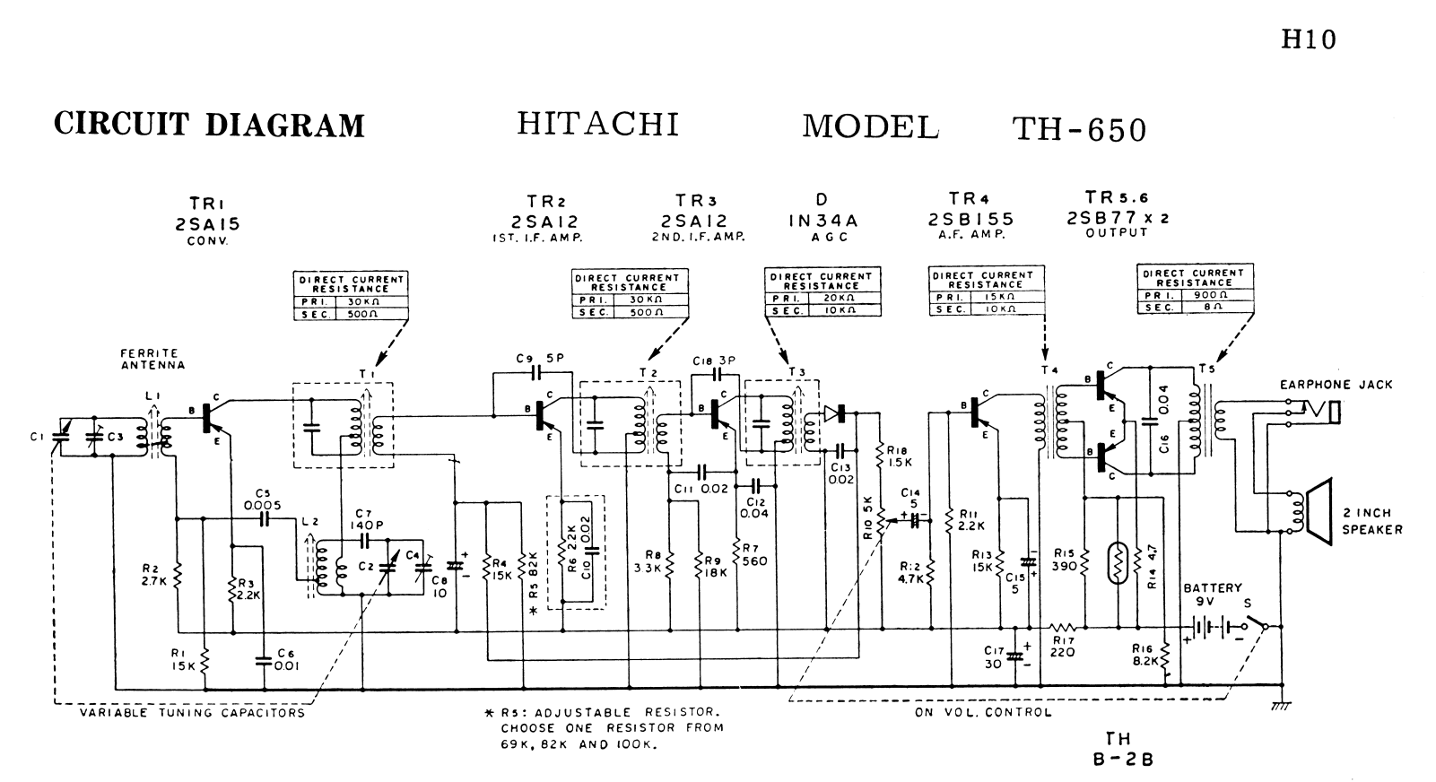 Hitachi TH650 Schematic - ManualMachine.com