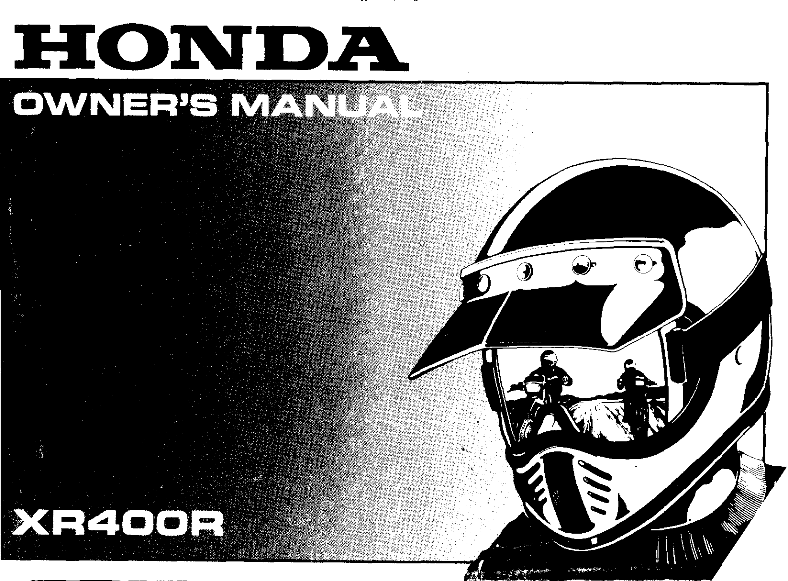 Honda XR400R 1997 Owner's Manual