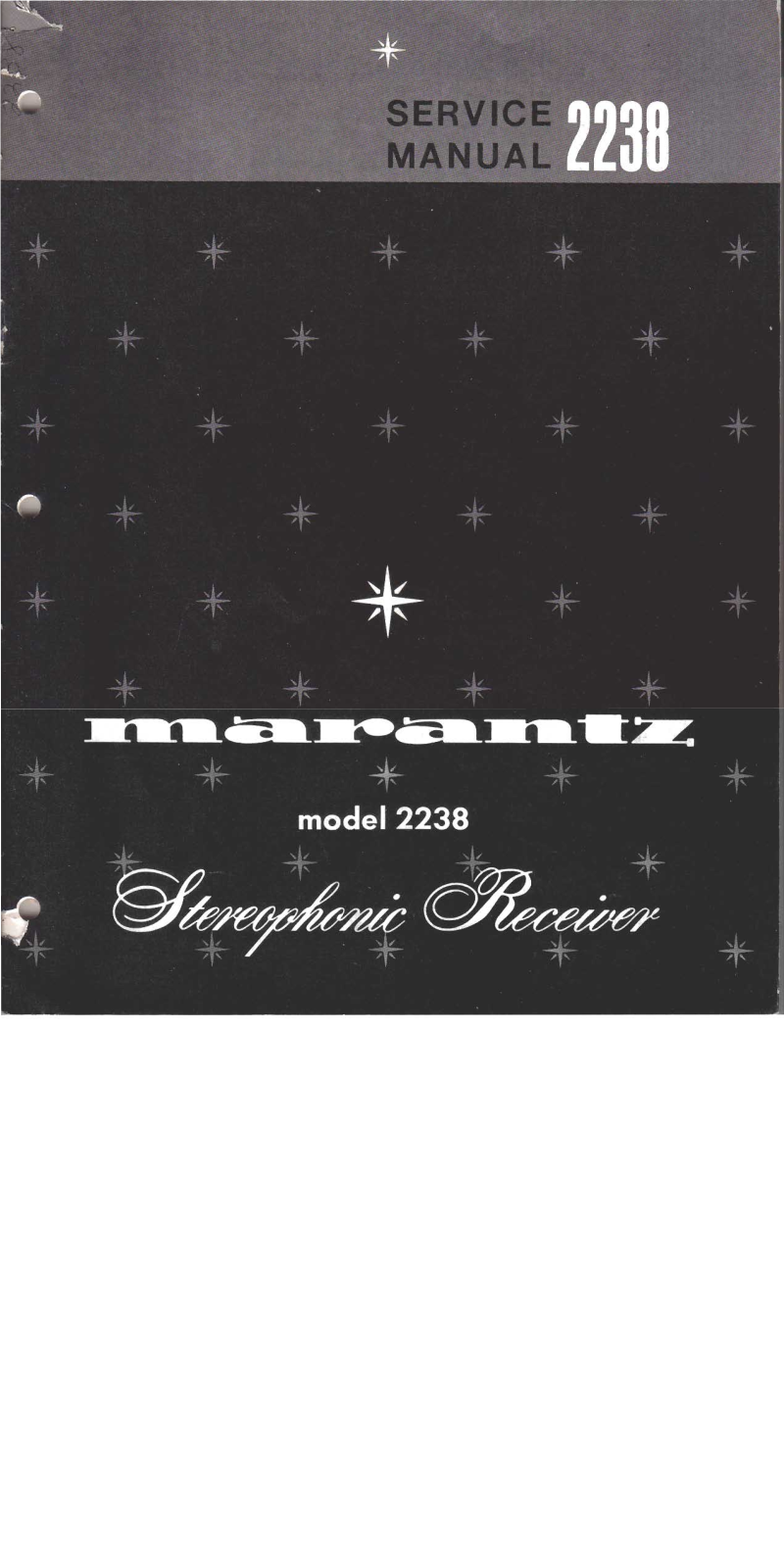 Marantz 2238 Service Manual