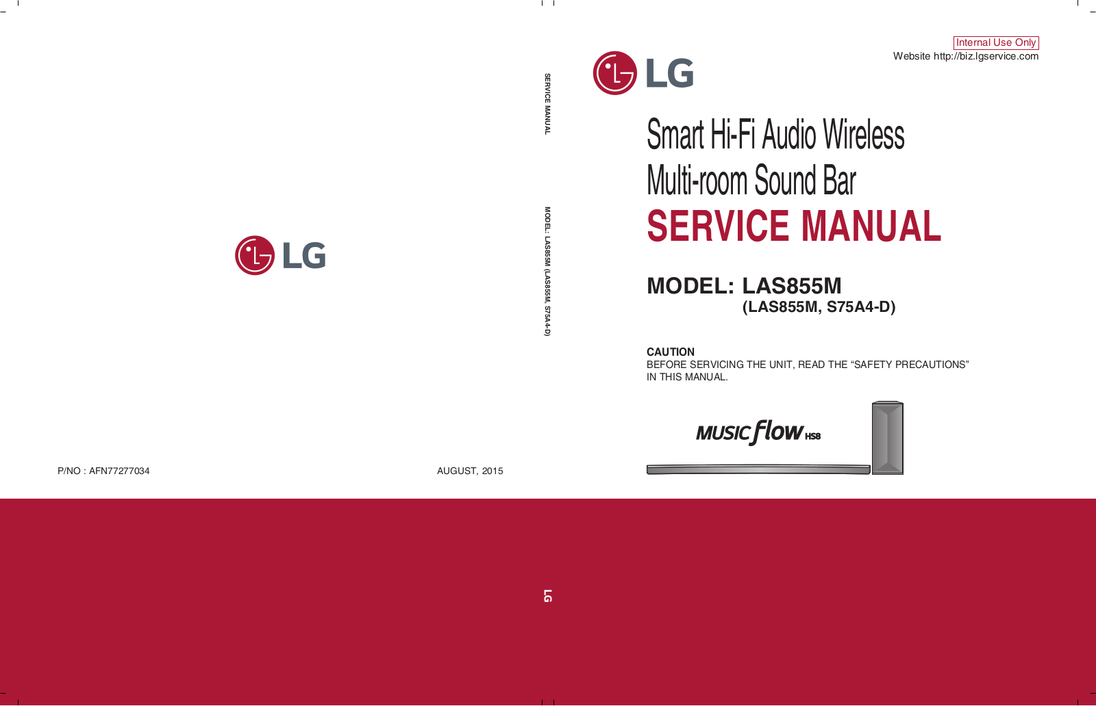 LG LAS855M Service Manual