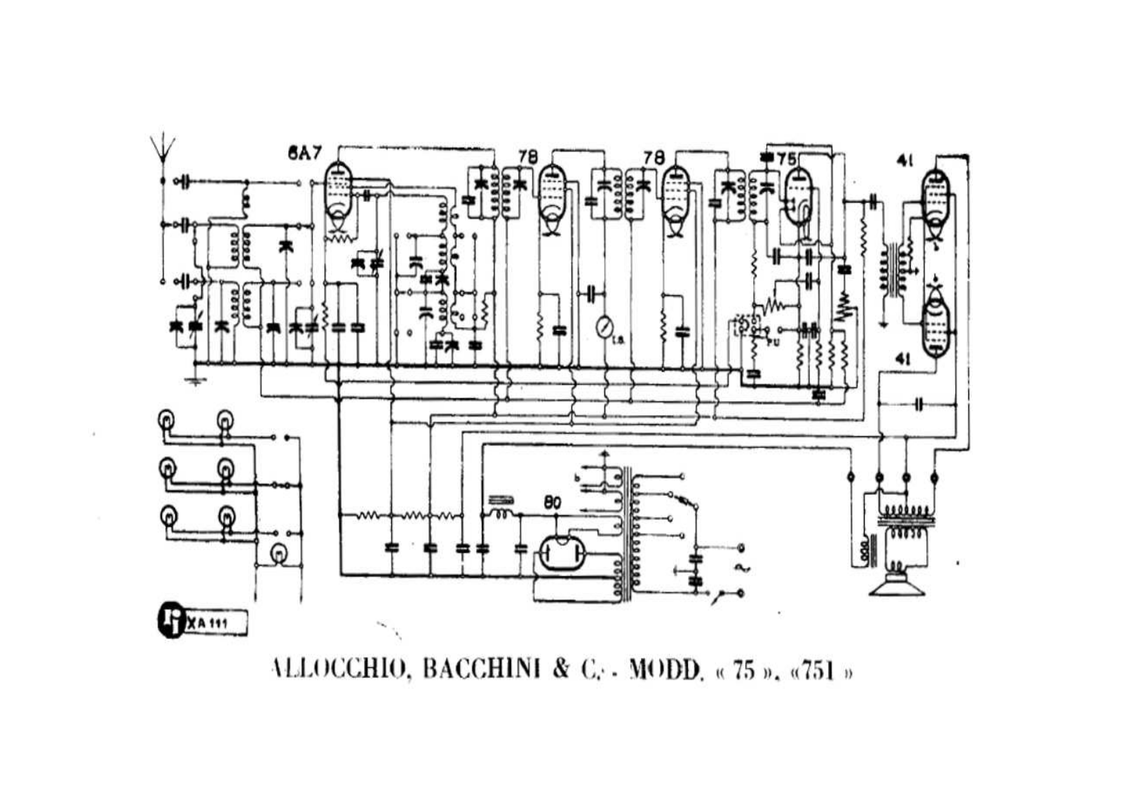 Allocchio Bacchini 75751 schematic