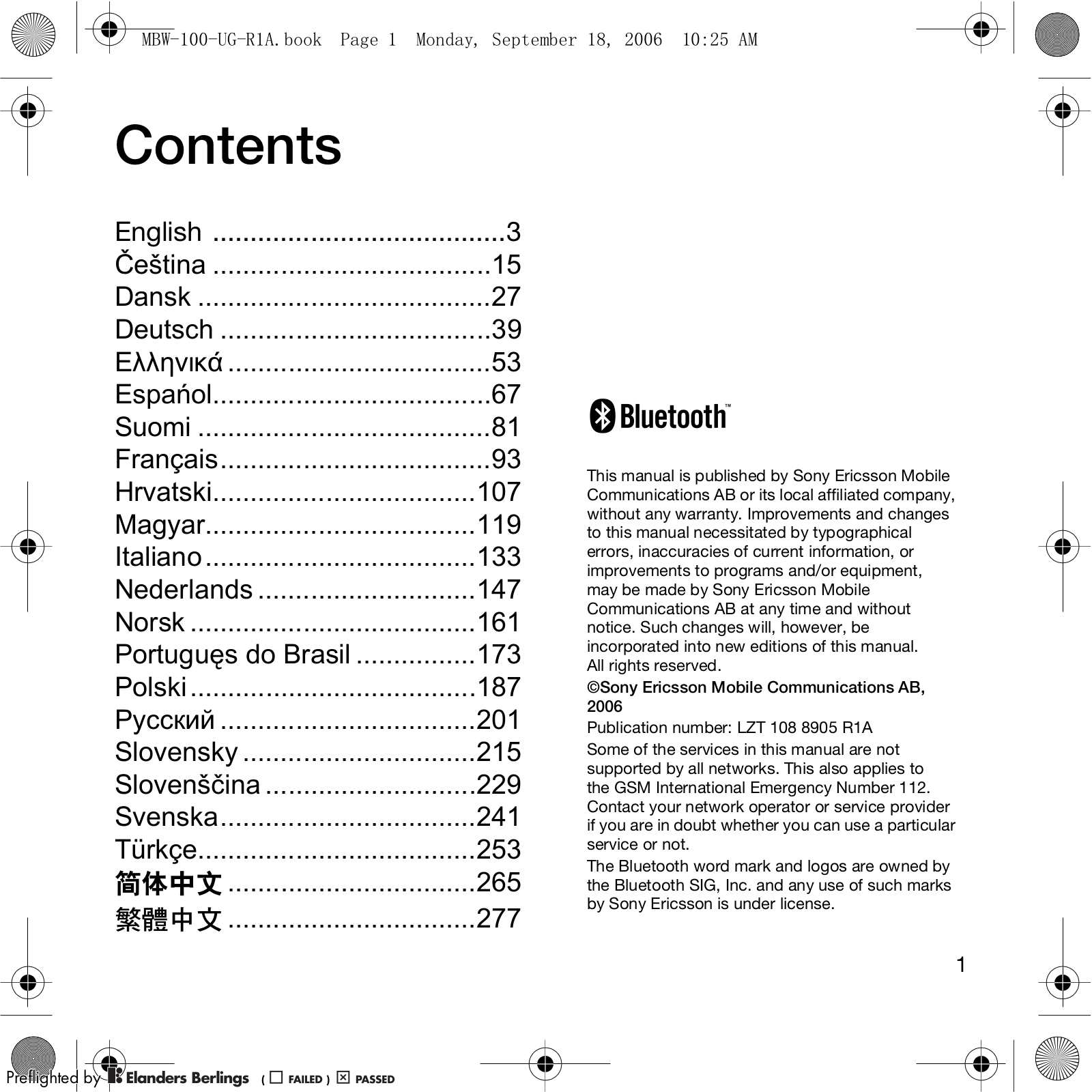 Sony DGA 2001 User Manual