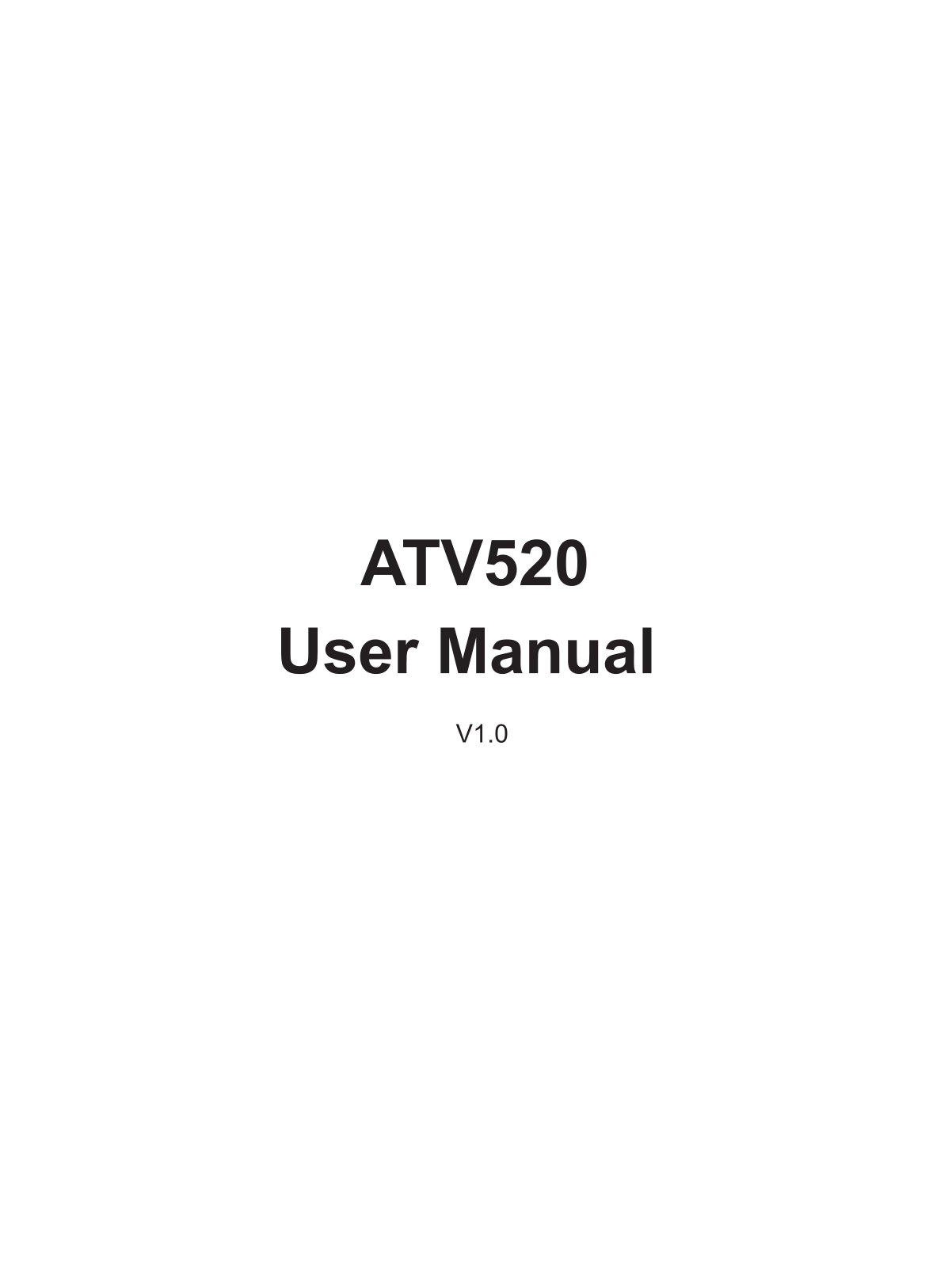 Geniatech ATV520 User Manual