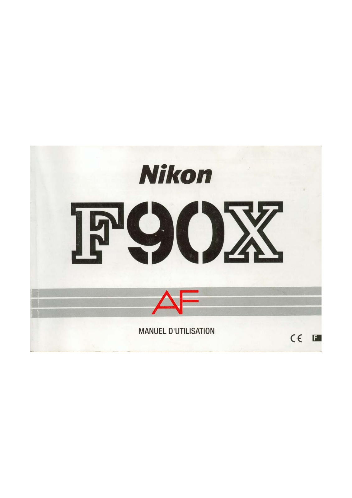 NIKON F90X User Manual