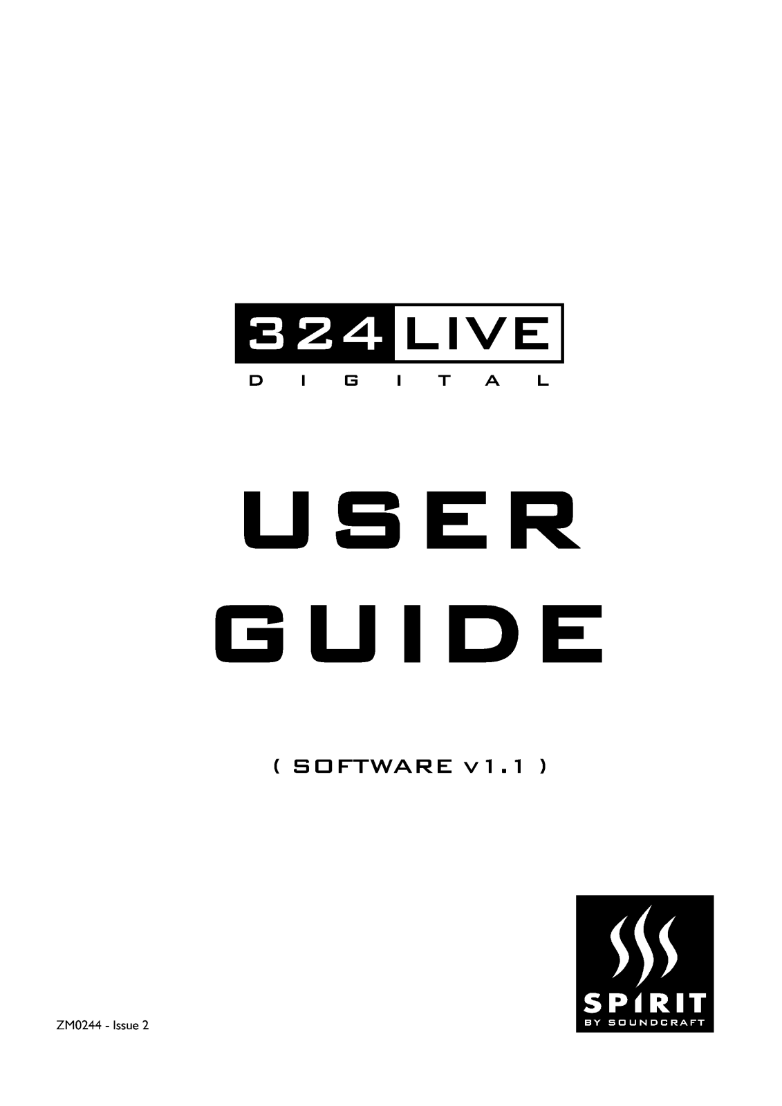 Soundcraft 324 LIVE User manual