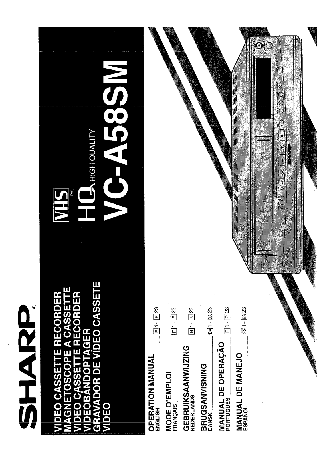 Sharp VC-A58SM User Manual