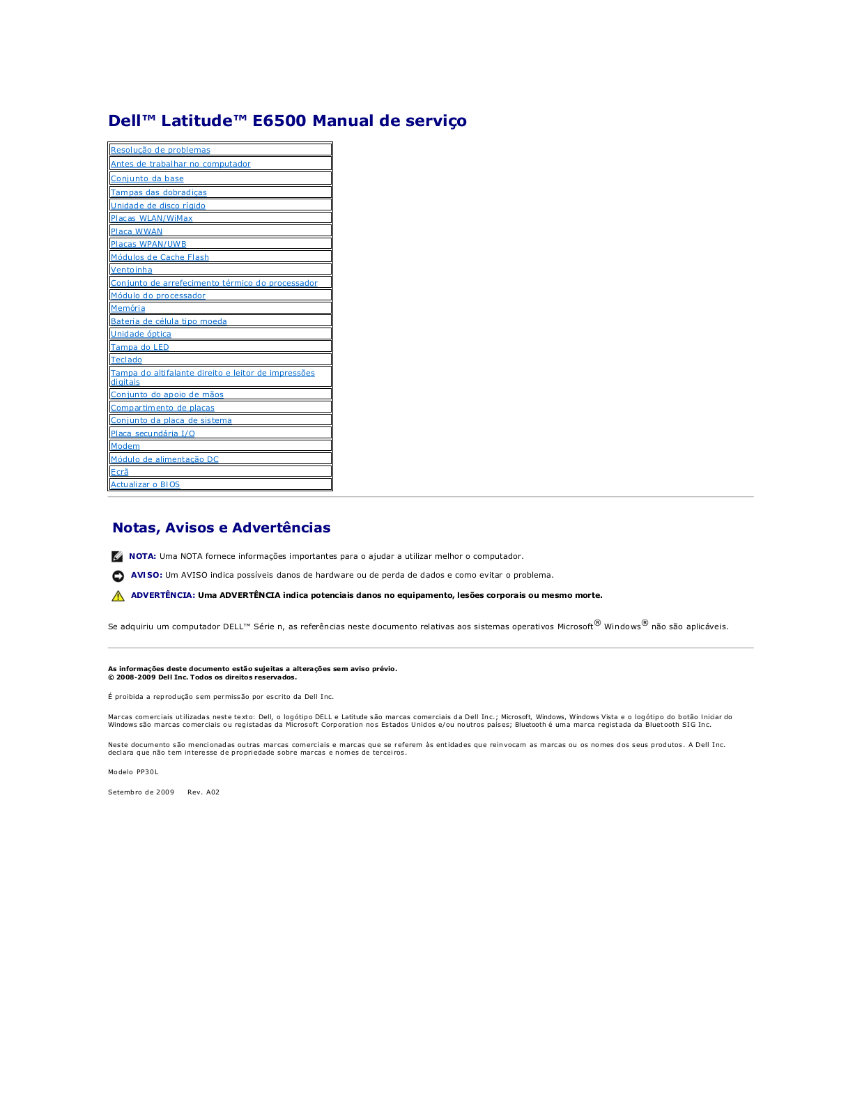 Dell Latitude E6500 User Manual