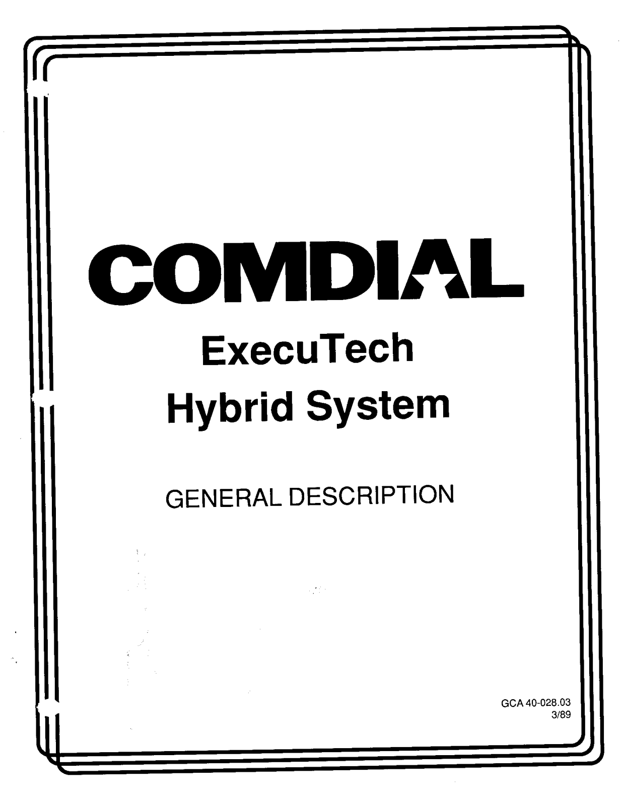 Comdial Execumail 6-5 Service Manual