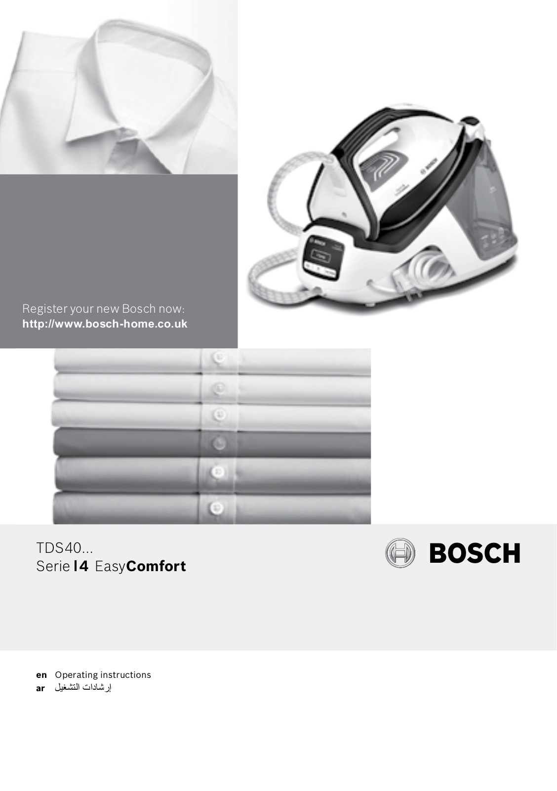 Bosch TDS4070GB, TDS4040GB Instruction manual