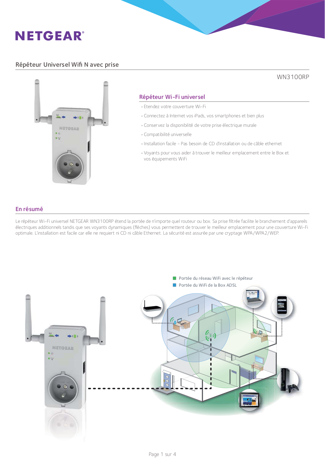 Netgear WN3100RP Installation Manual