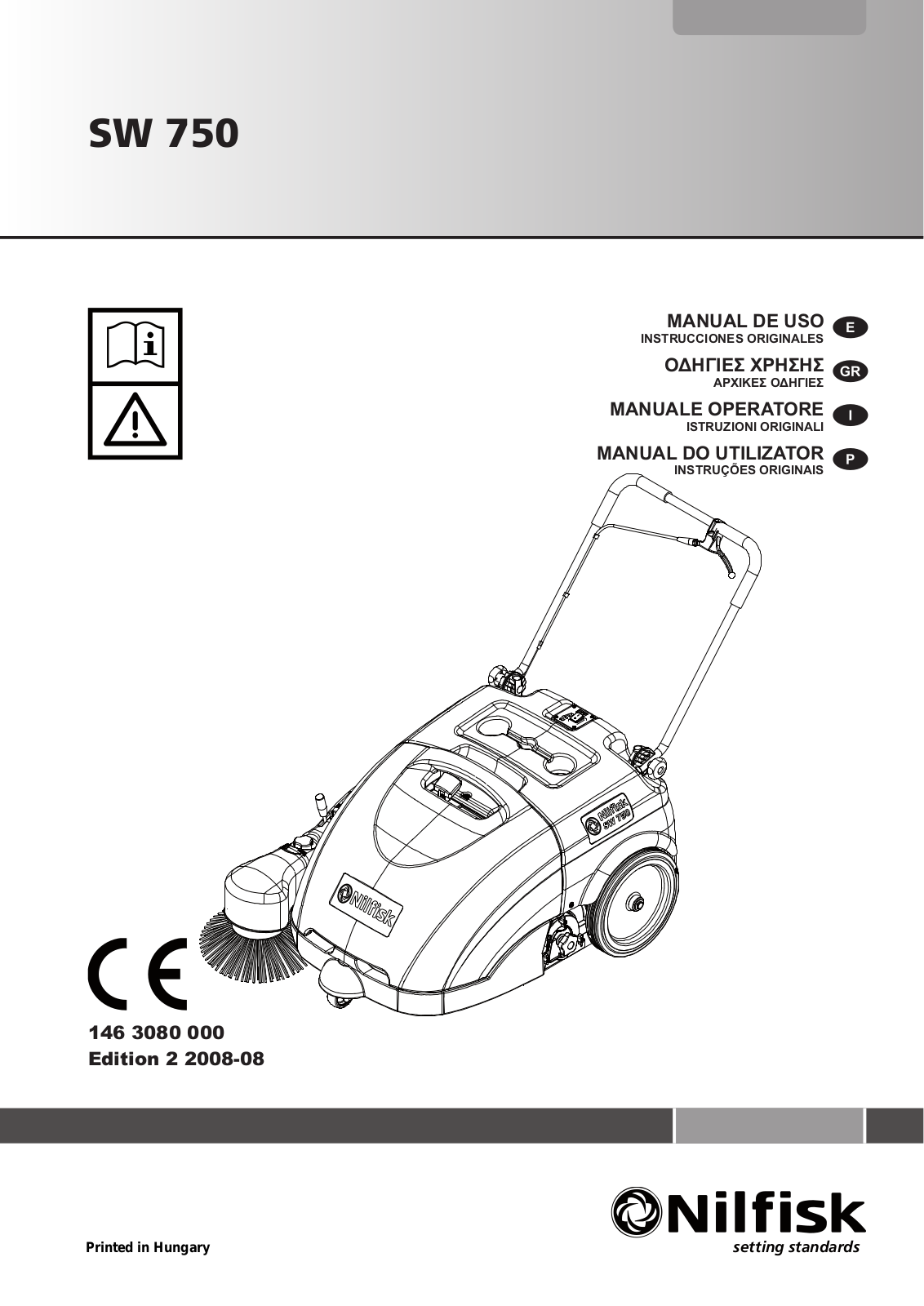 Nilfisk SW 750 User Manual