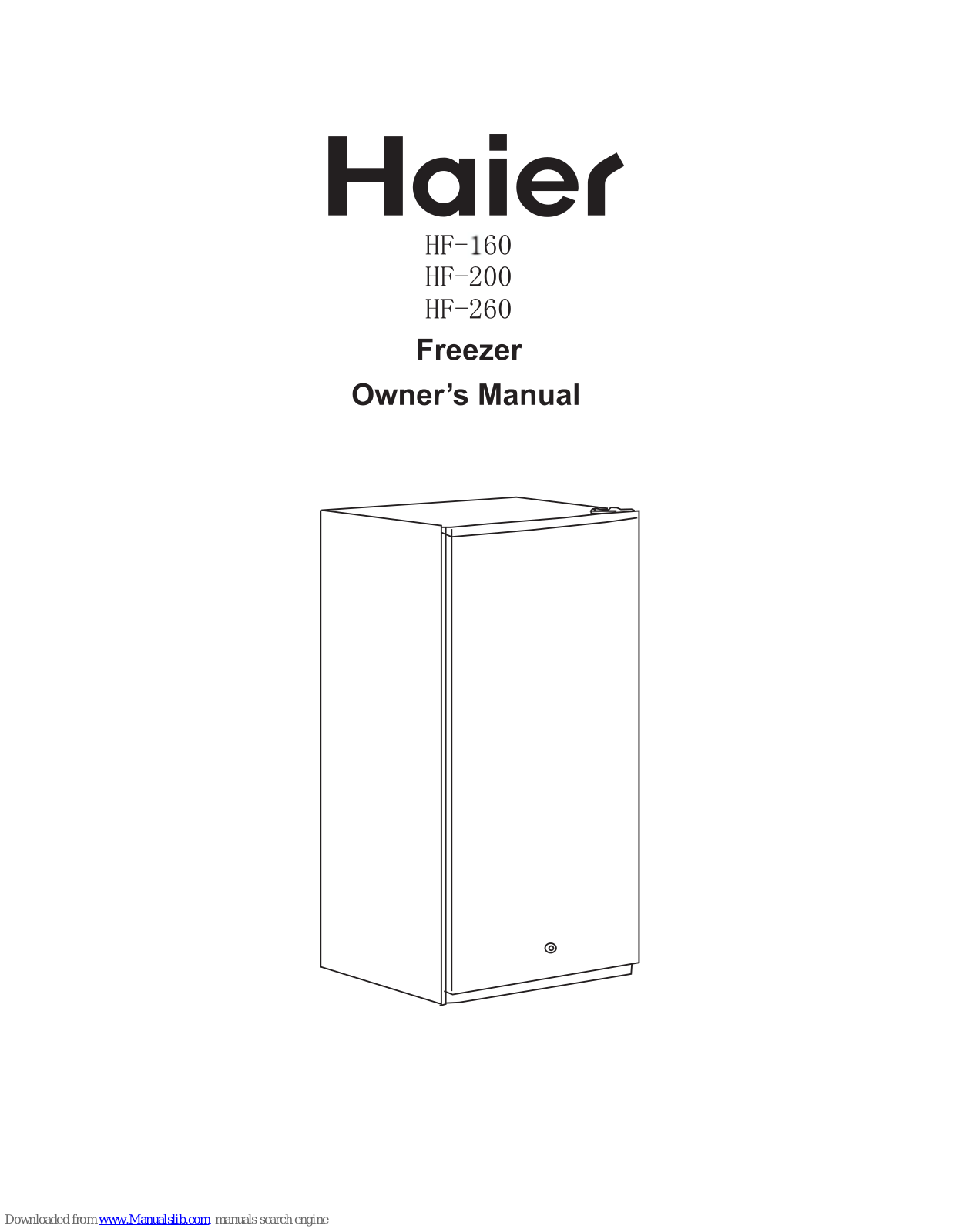 Haier HF-260, HF-200, HF-160 User Manual