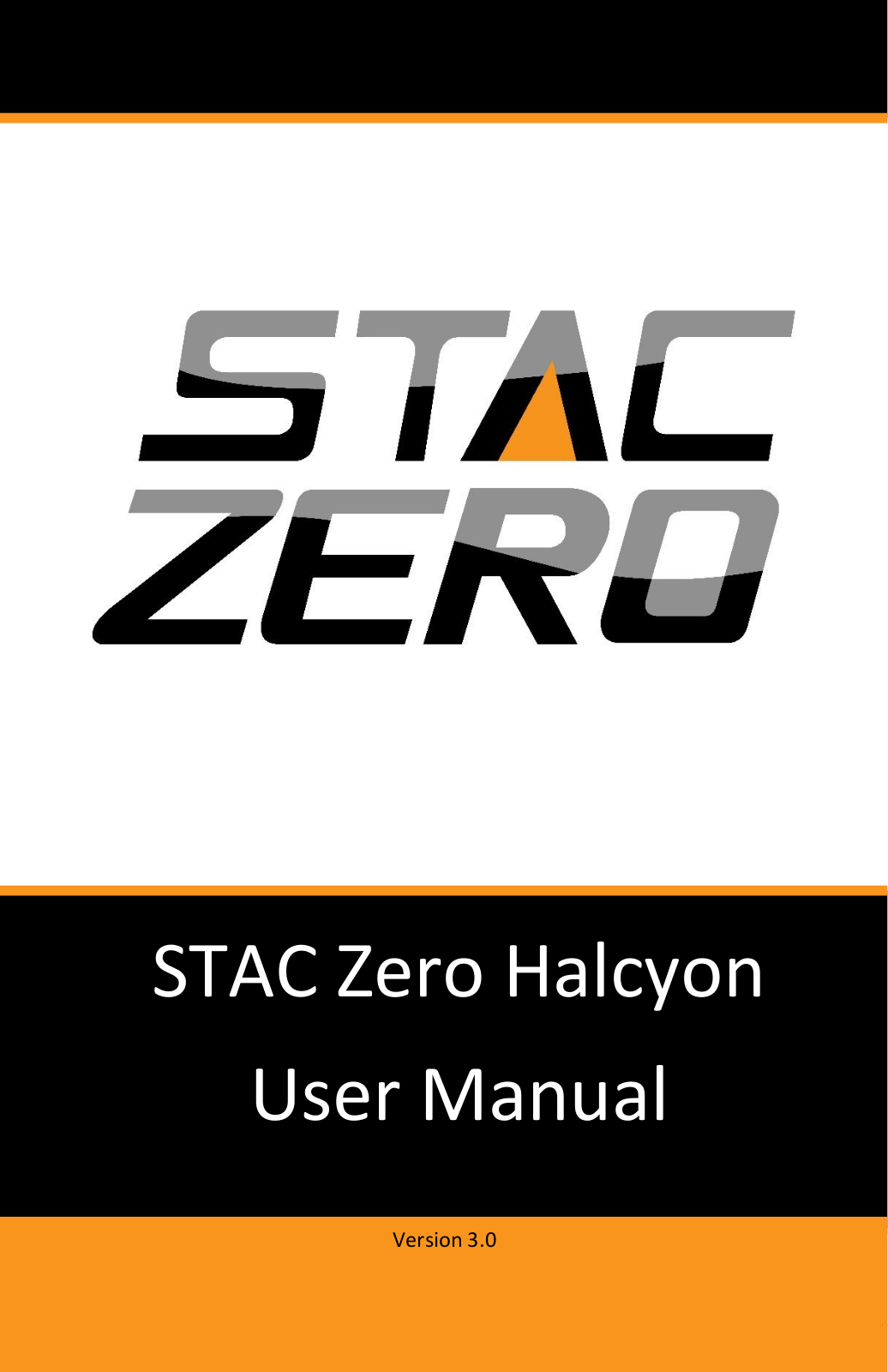 Stac Zero Halcyon User Manual