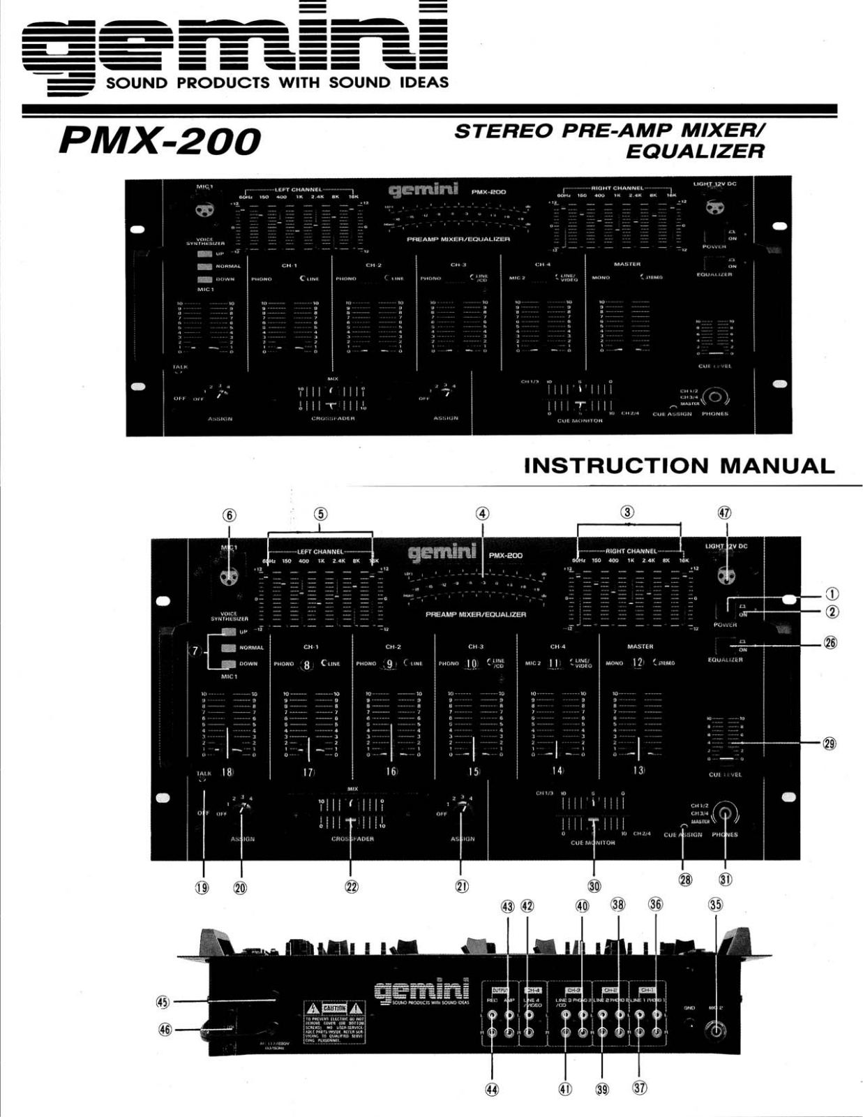 Gemini PMX-200 User Manual