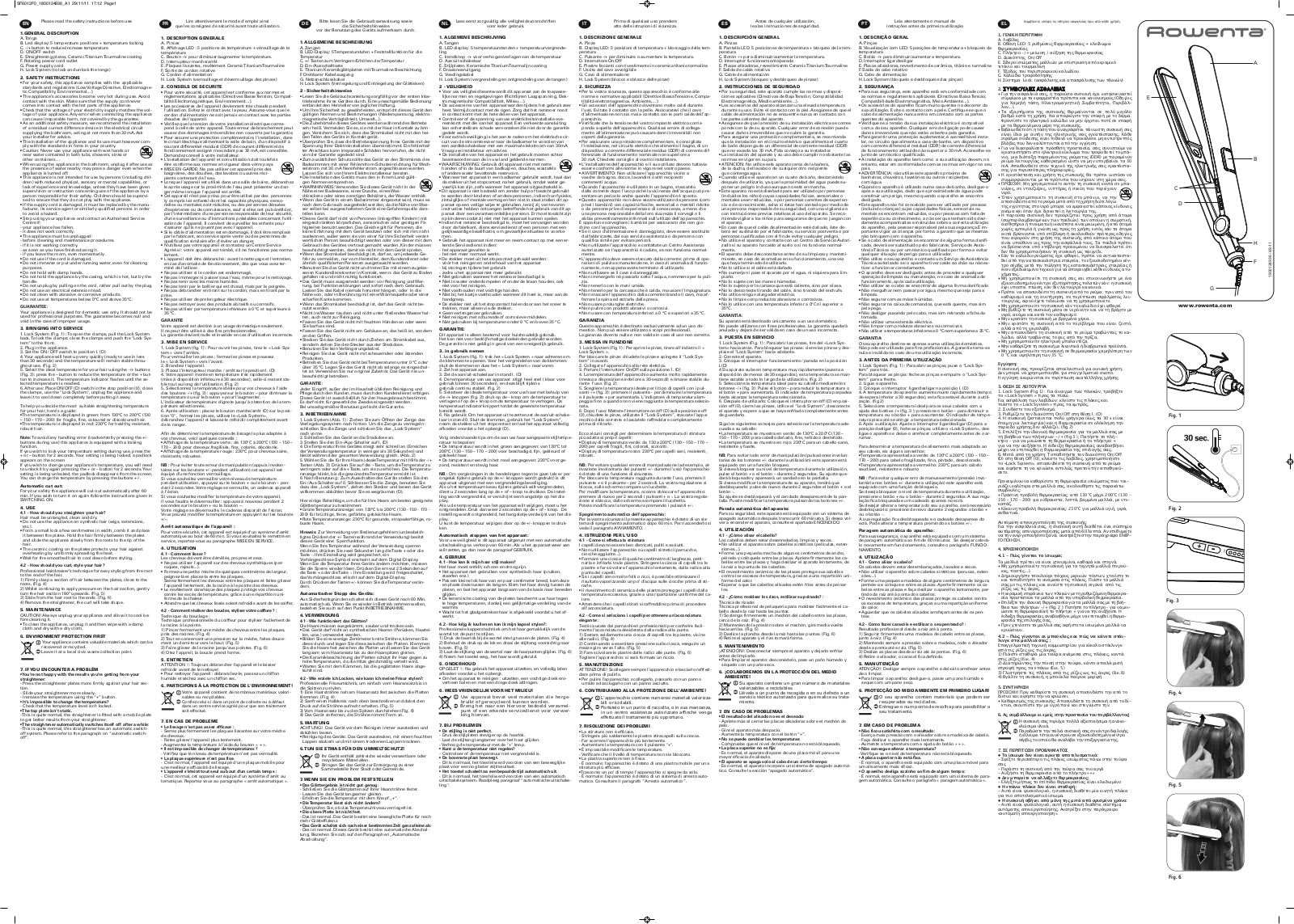 Rowenta SF6012 User Manual