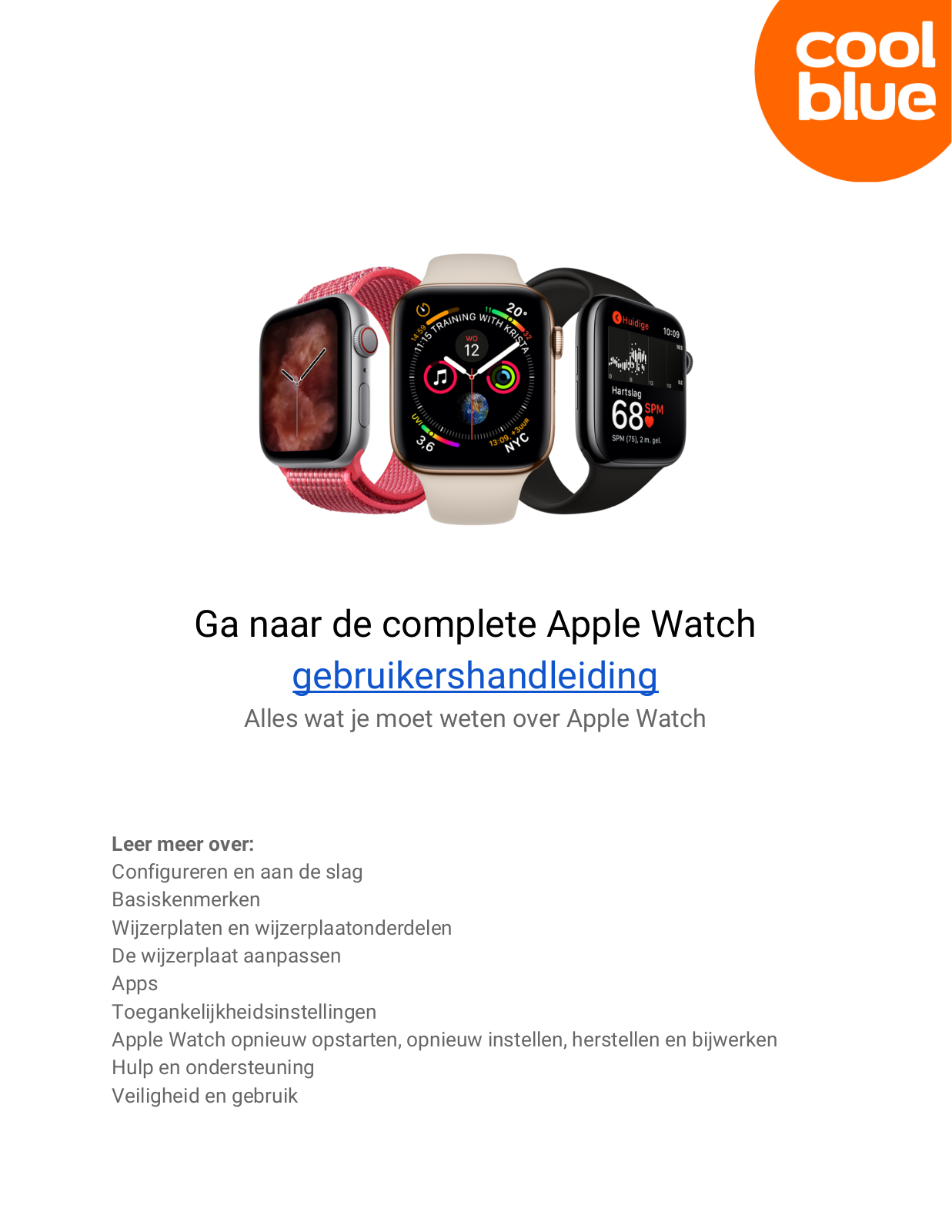 Apple Watch Series 3 38mm Silver Aluminium/Wit User manual