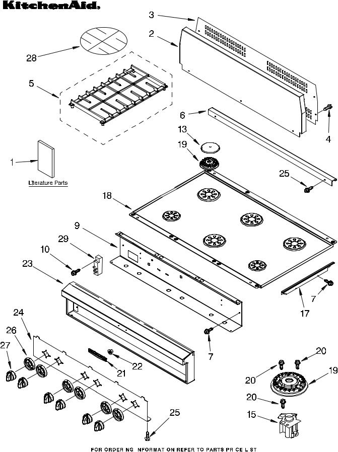 KitchenAid KGCP467JSS06 Parts List