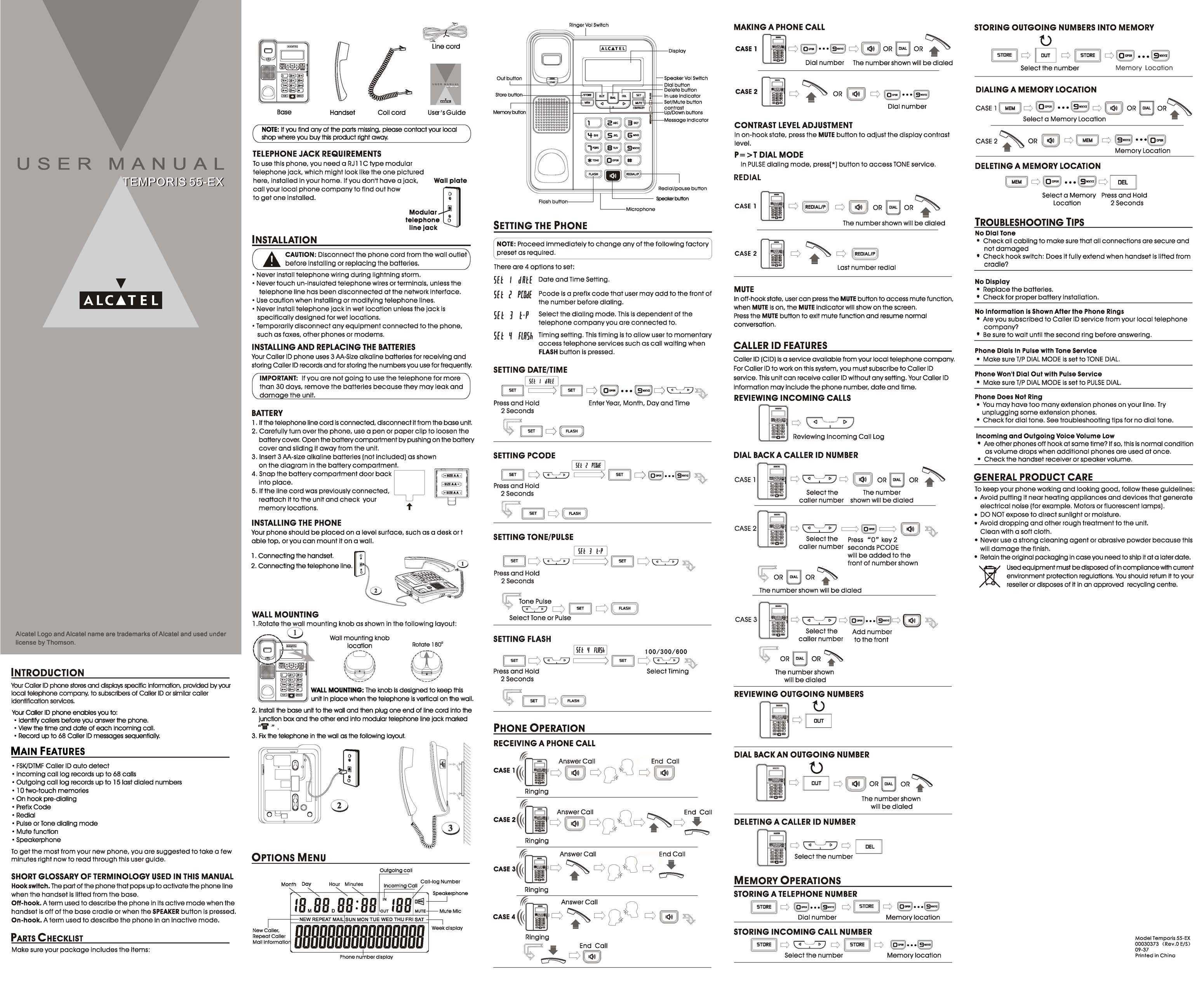 Alcatel-Lucent TEMPORIS 55-EX User Manual