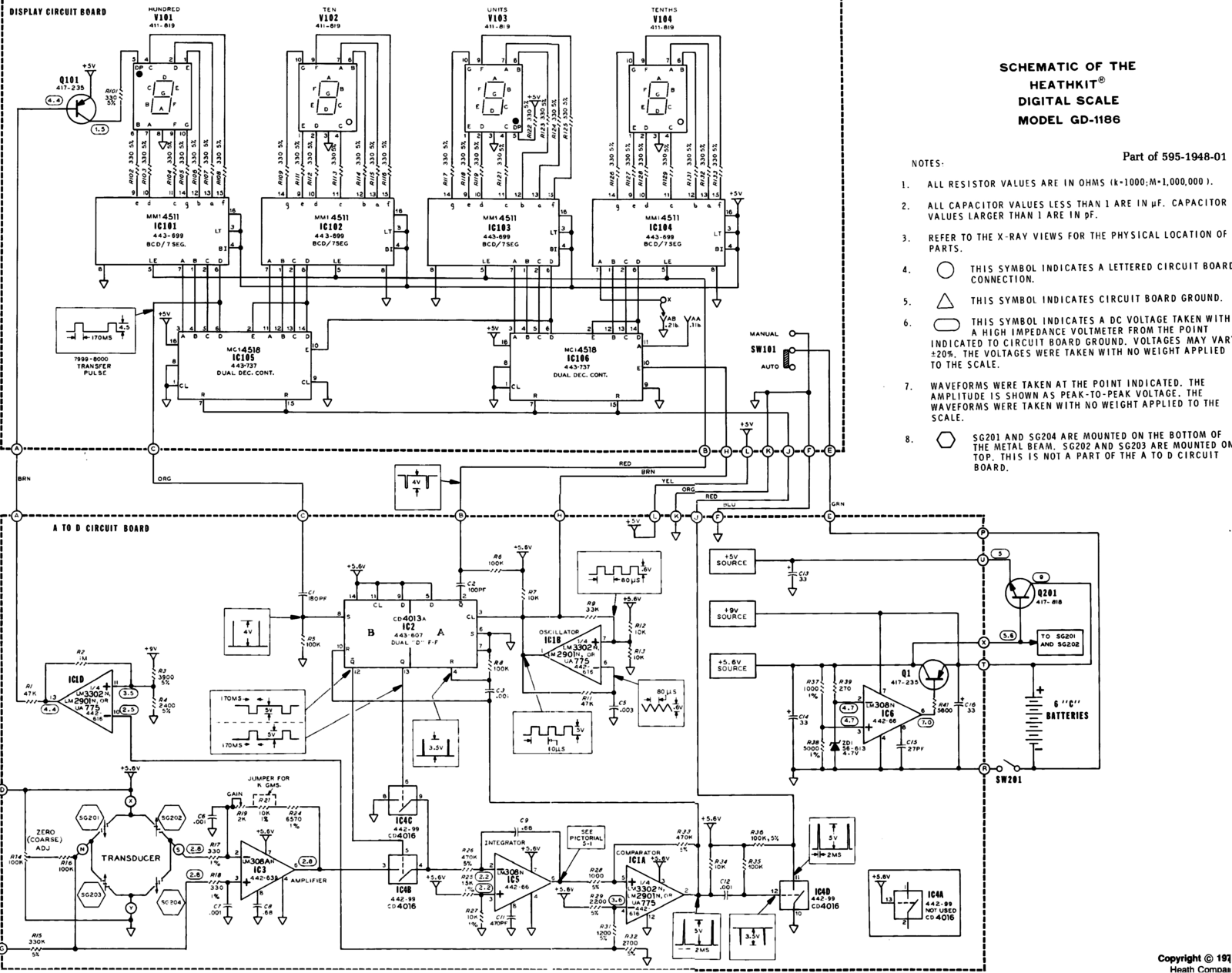 Heathkit GD-1186 Schematic