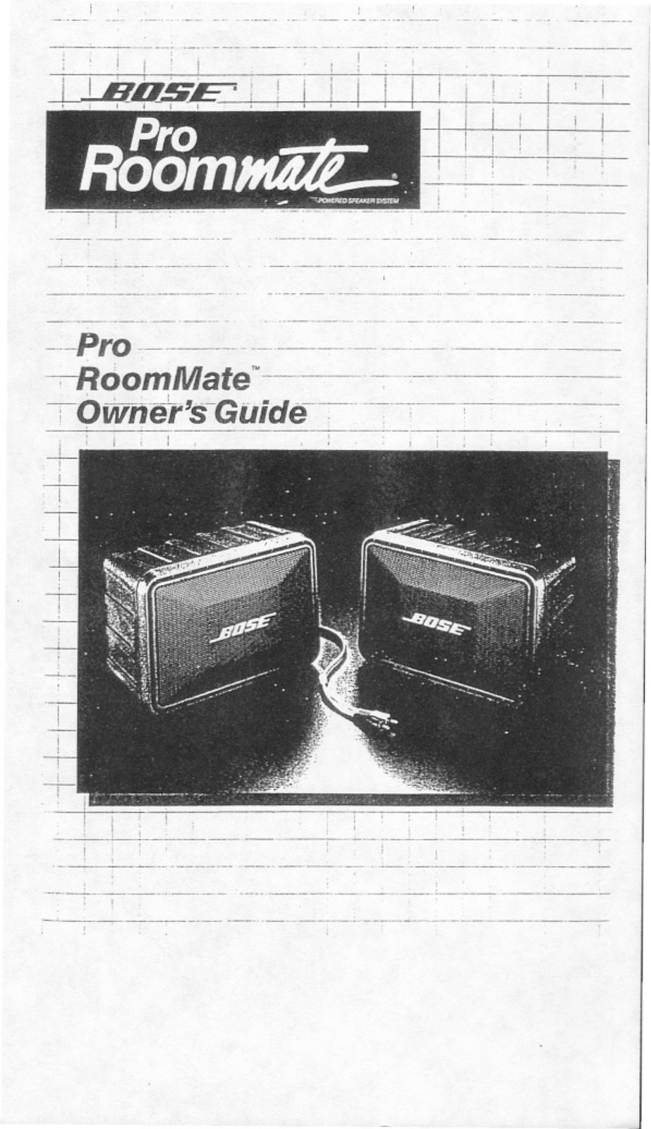 Bose Pro RoomMate Owner's Manual