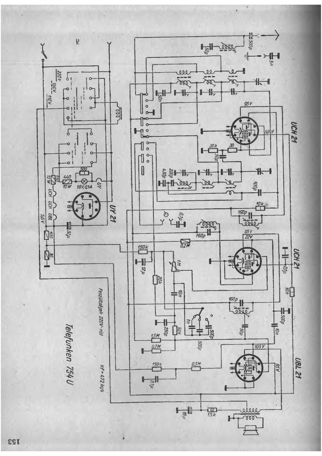 Telefunken 754U Schematic - ManualMachine.com
