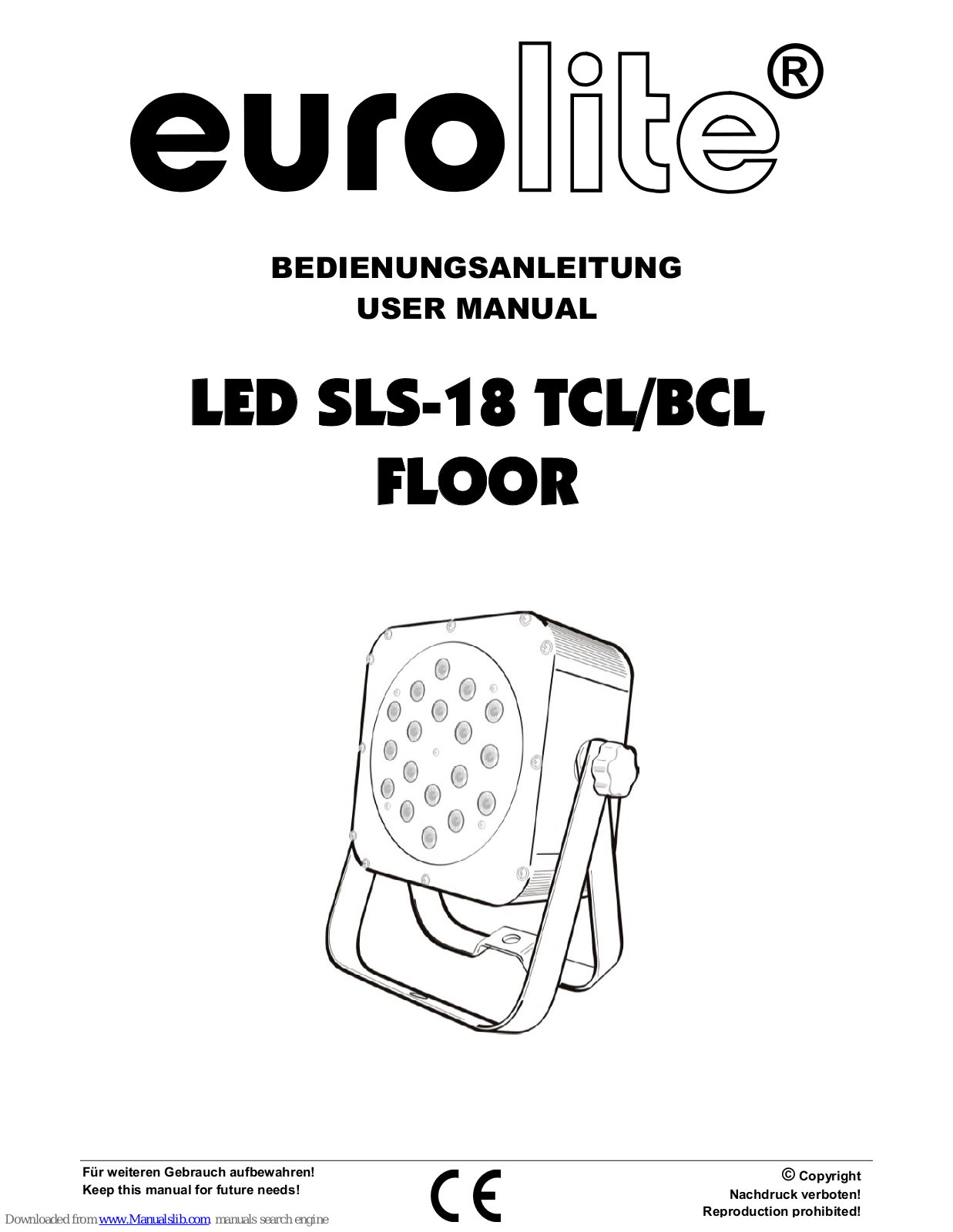 EuroLite LED SLS-18 TCL/BCL User Manual