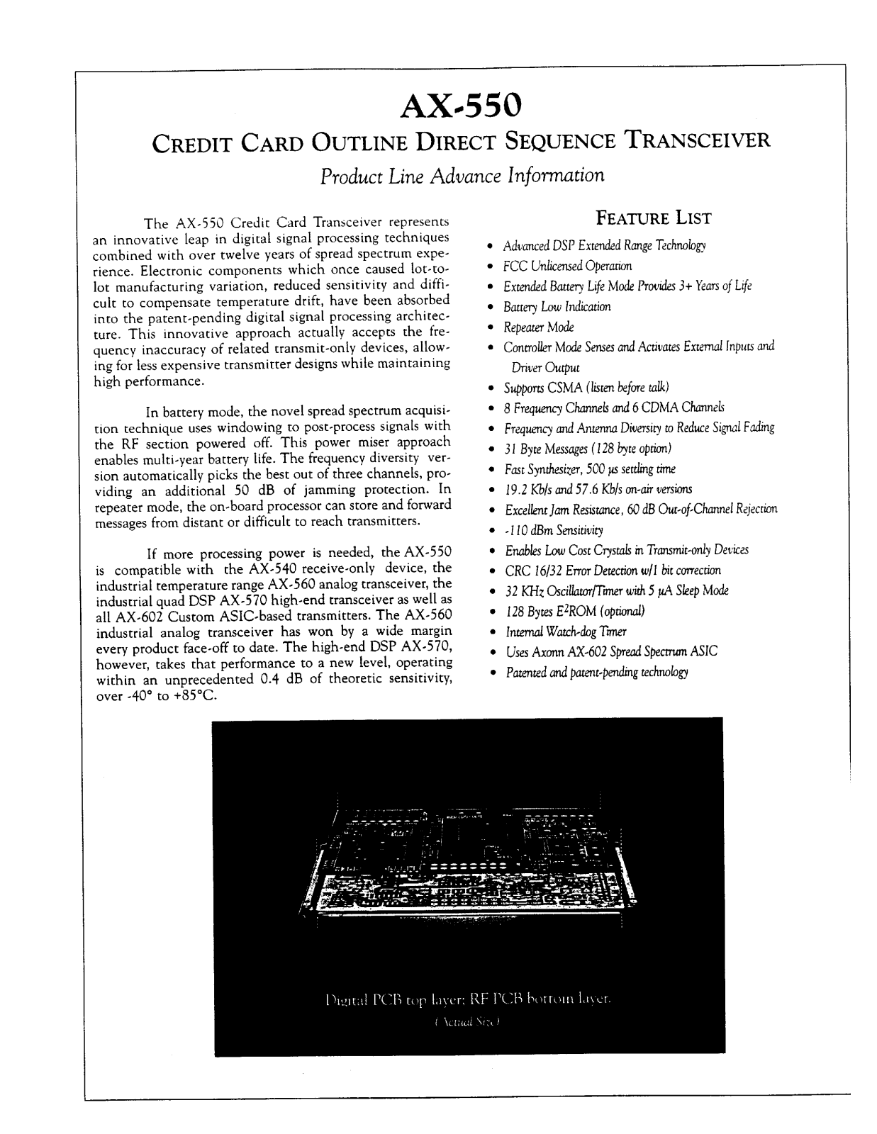 Spot AX551 User Manual