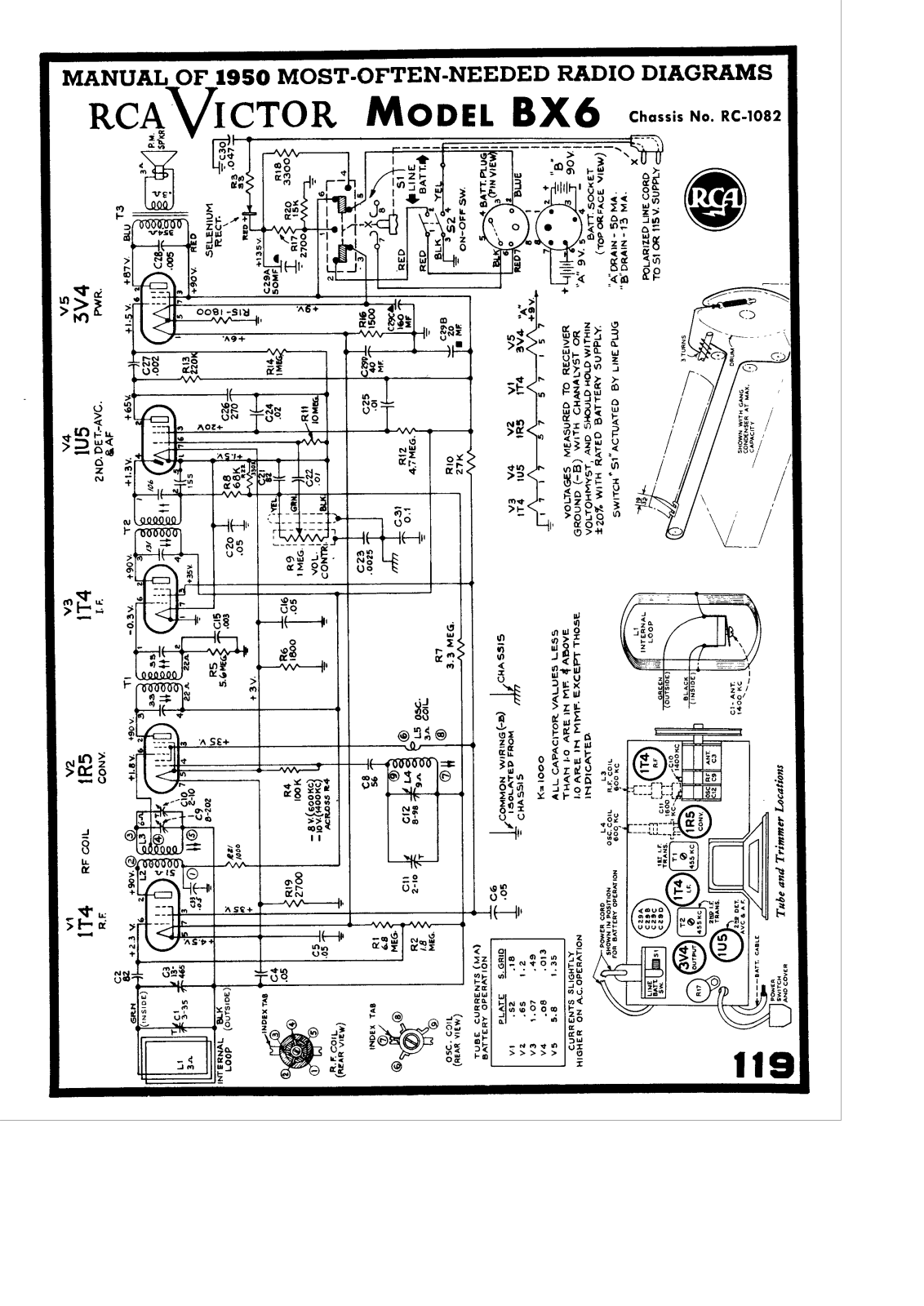 RCA Victor BX6 Schematic