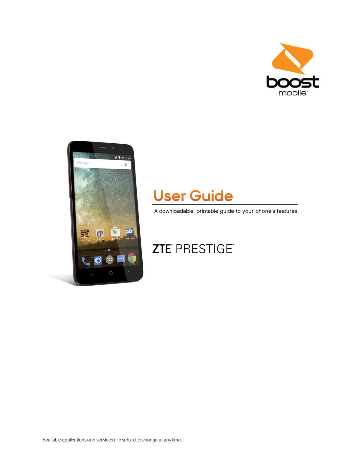 ZTE Prestige User Guide