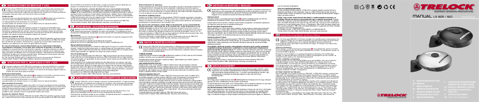 Trelock LS 610 User Manual