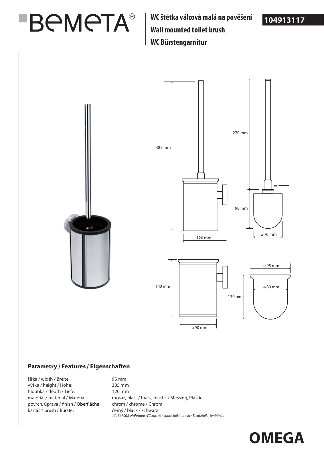 Bemeta Omega 104913117 User guide