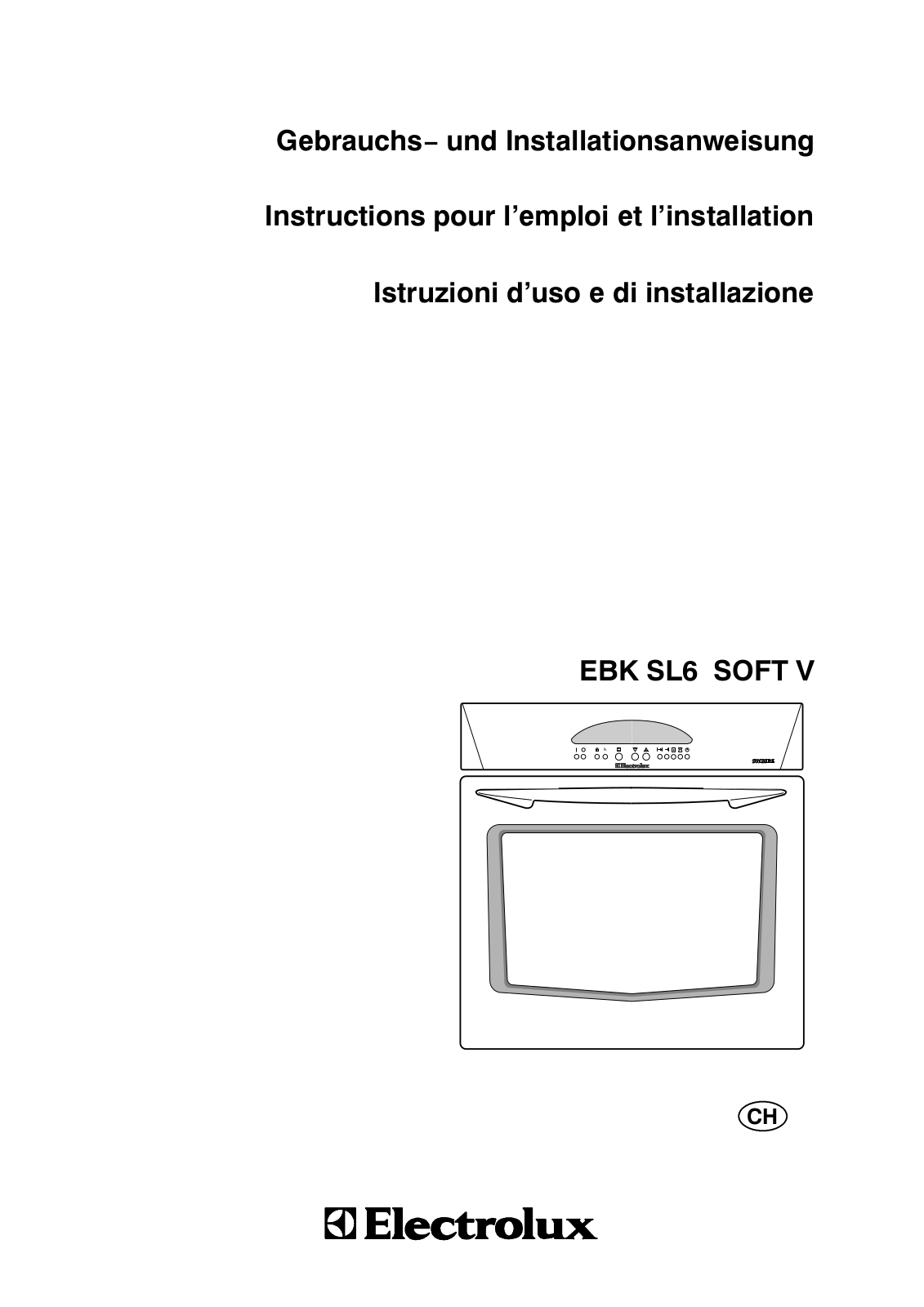 electrolux EBKSL6SOFTV User Manual