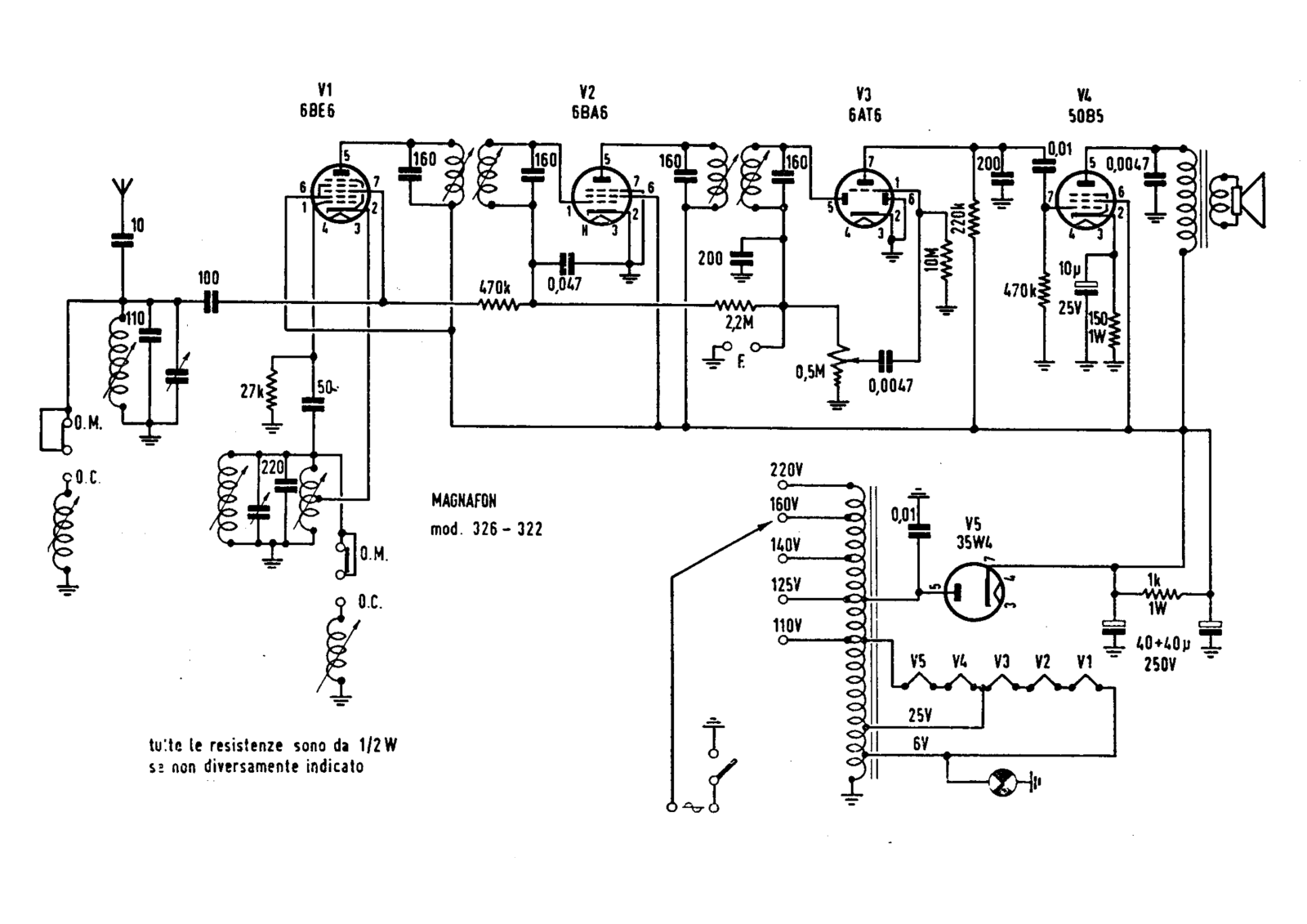 Magnafon 322326 schematic