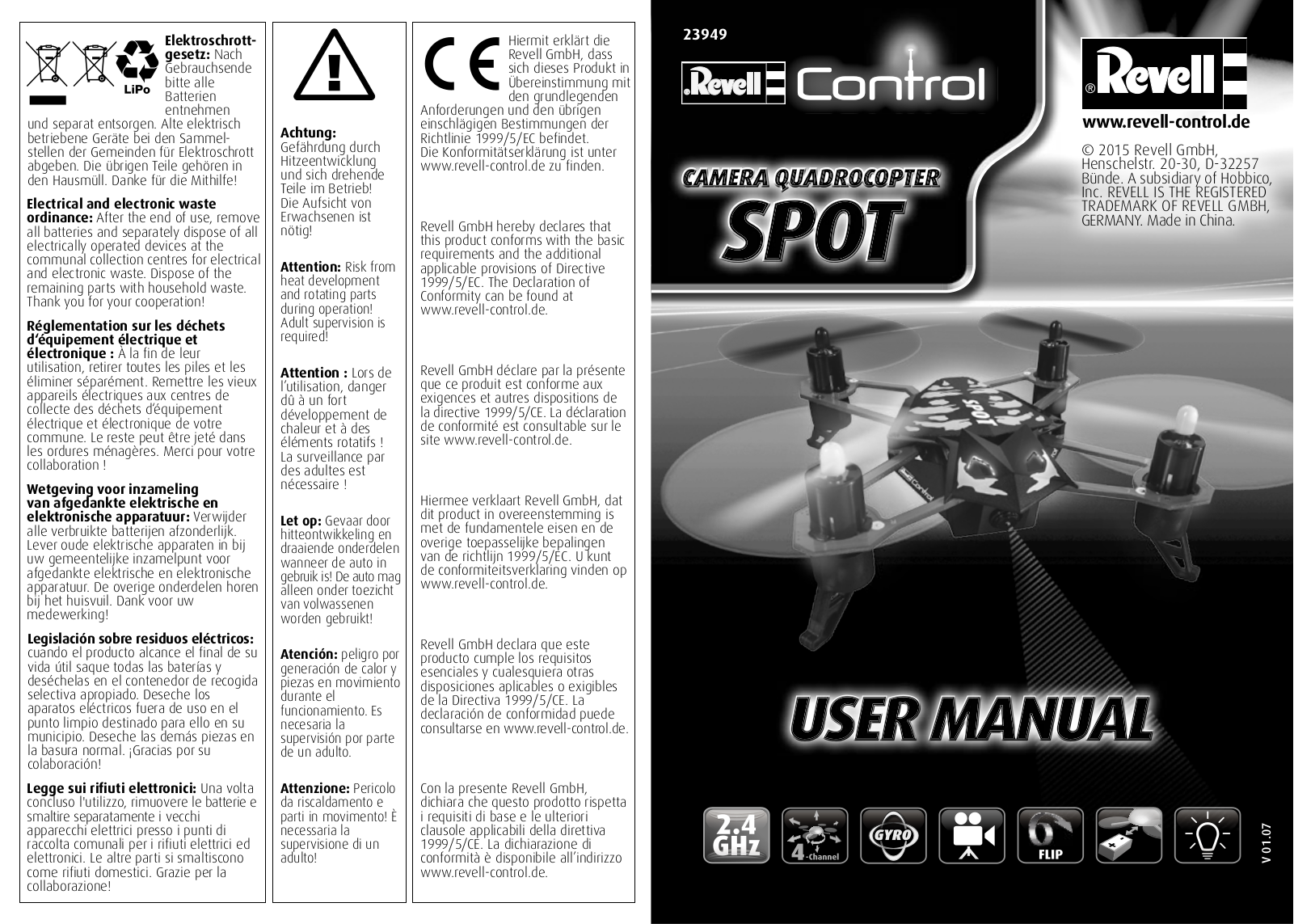 REVELL 23949 User Manual