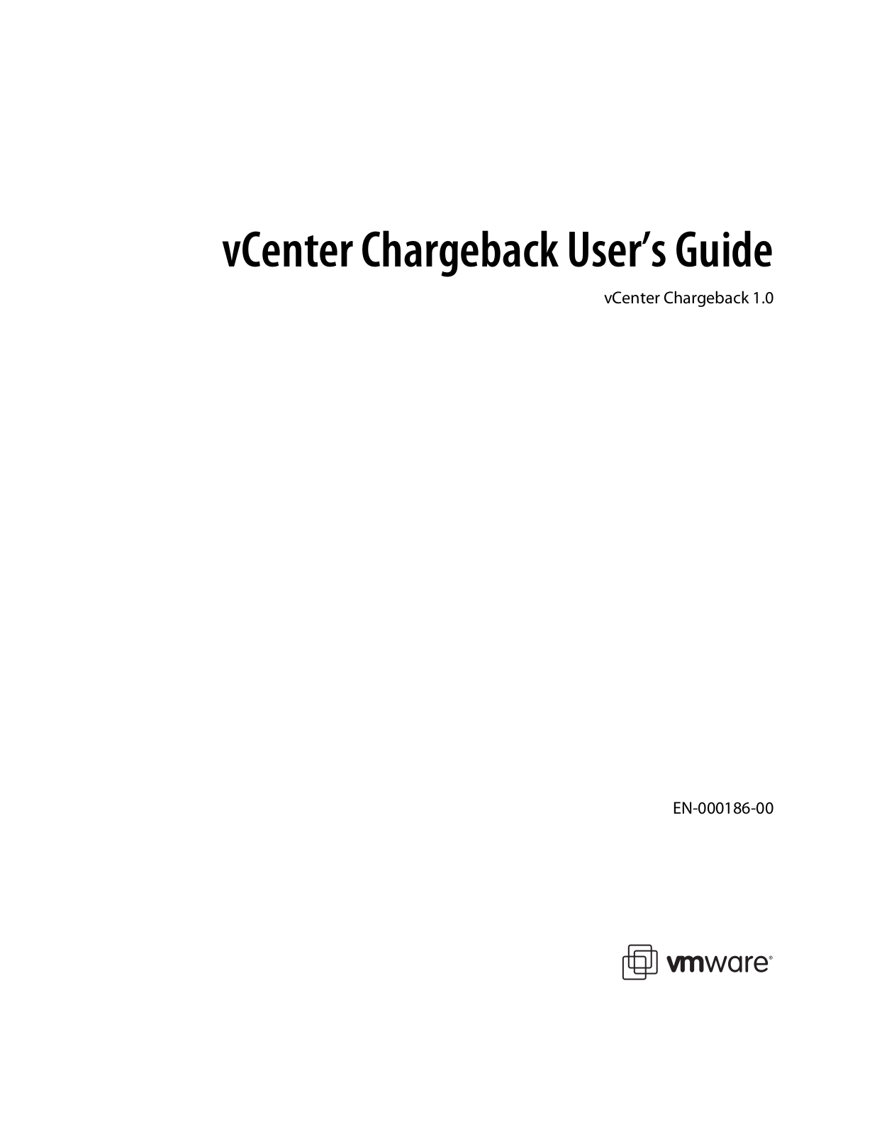 VMware vCenter Chargeback Manager - 1.0 User’s Guide