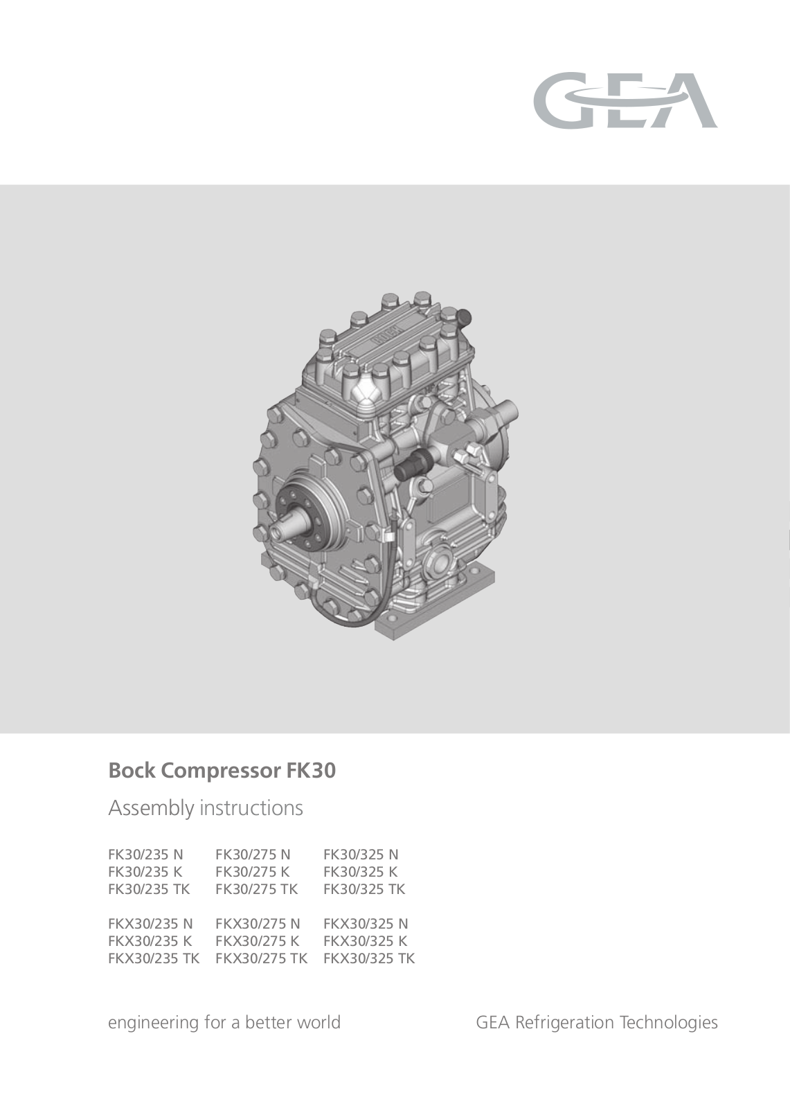 GEA Bock FK30 User Manual