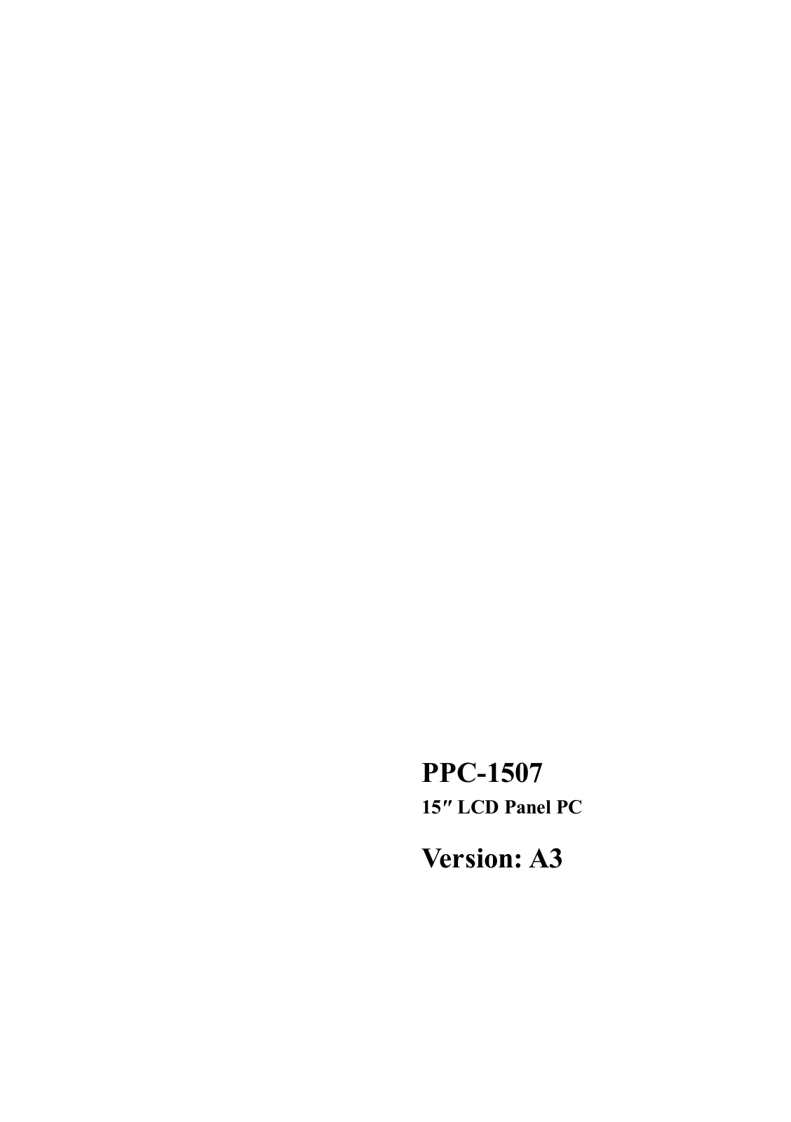 EVOC PPC­1507 User Manual - ManualMachine.com