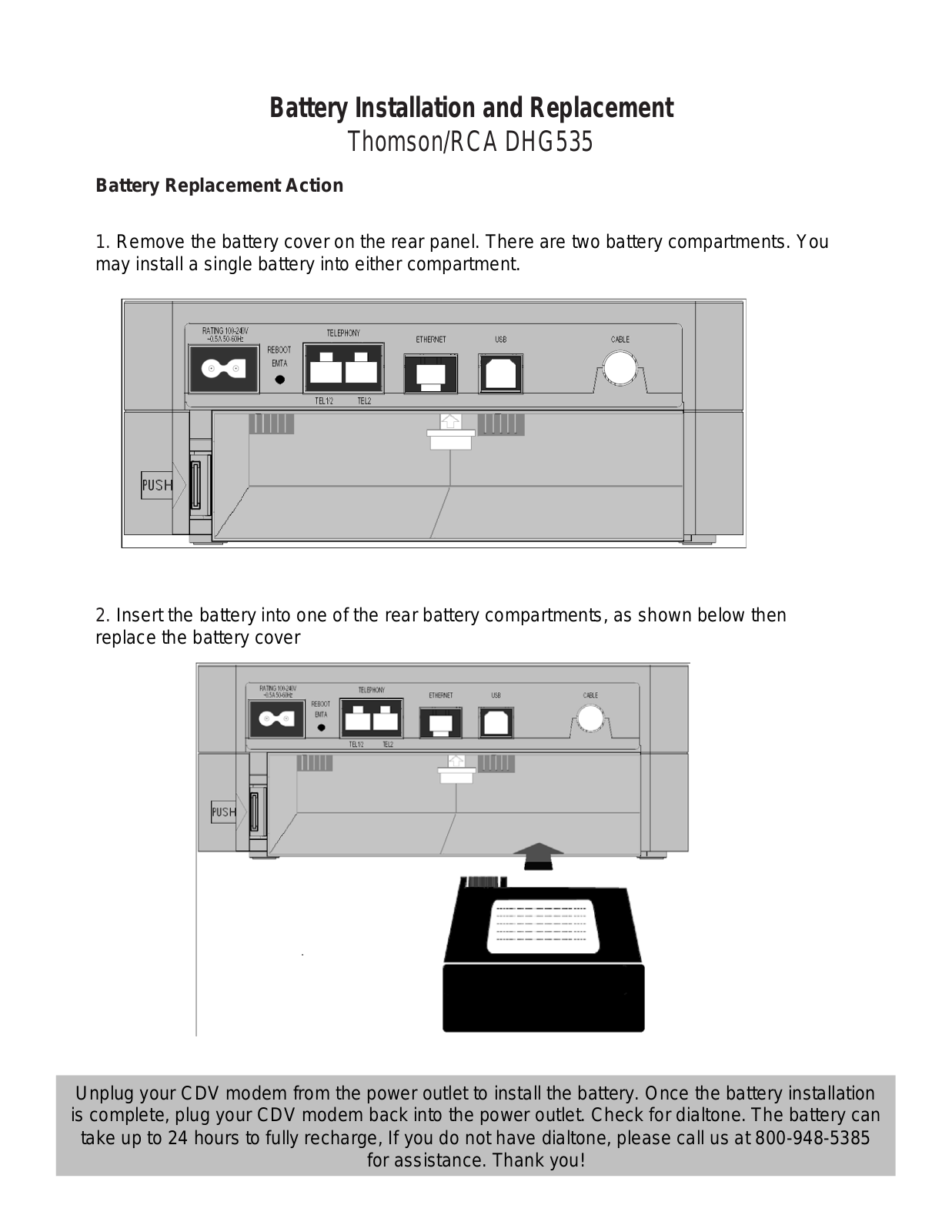 RCA DHG535 User Manual