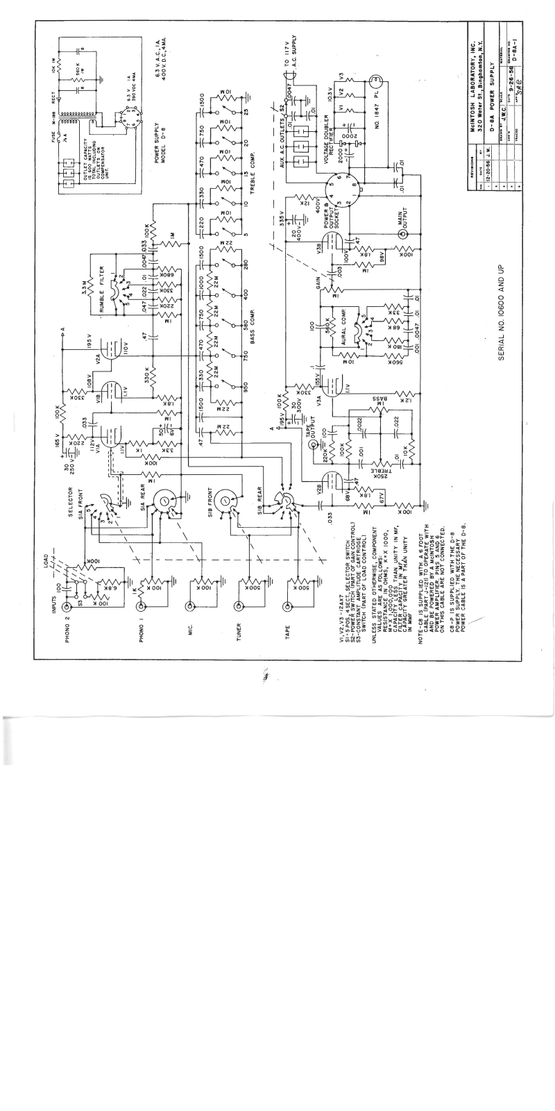 Mcintosh mcc81956 schematic