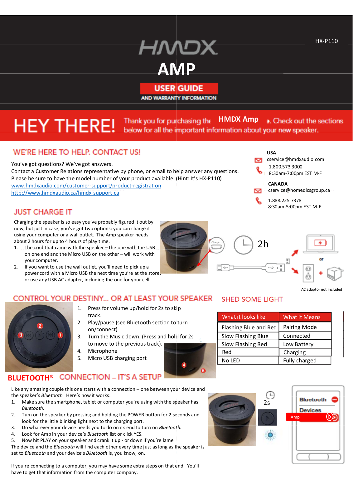 FKA Distributing HXP110 User Manual