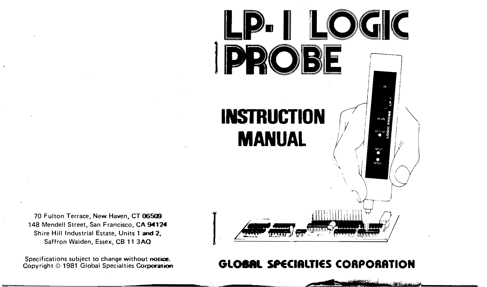 Global Specialties Corp lp 1 schematic