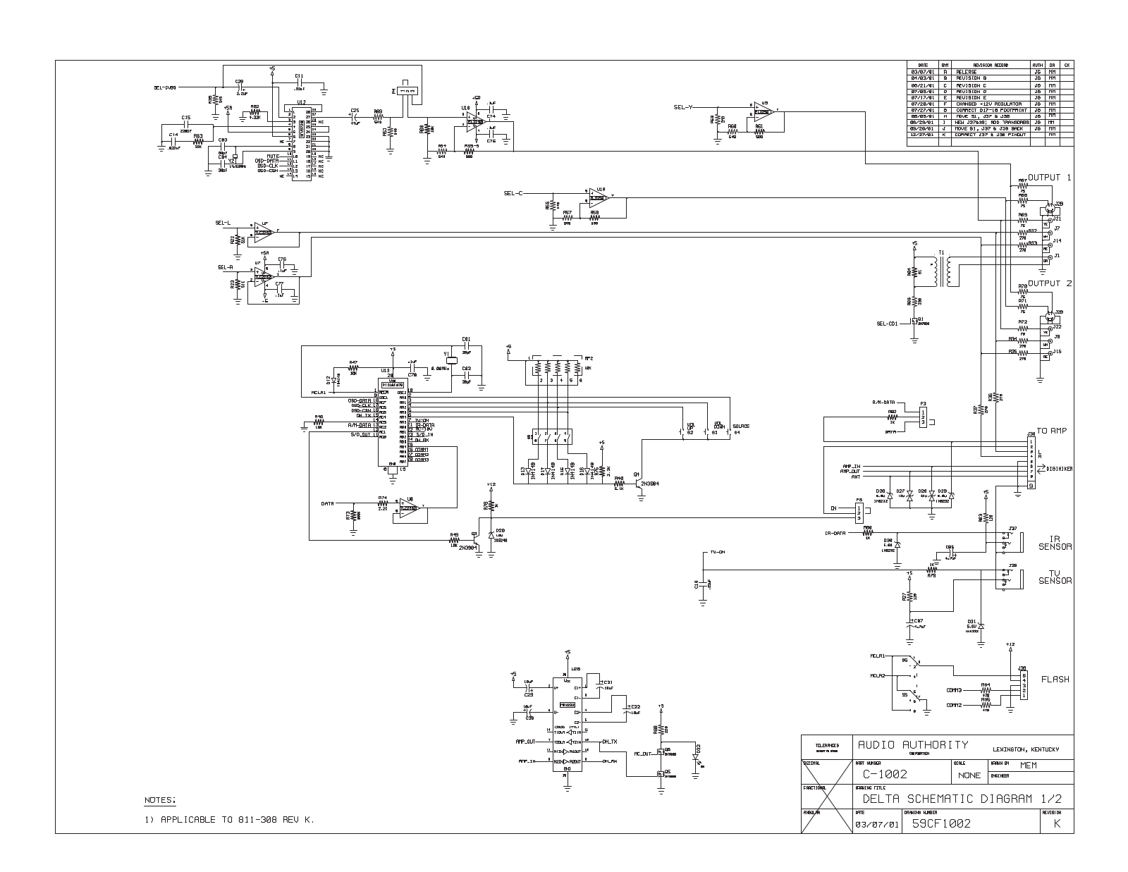 BOSE SE-1 Schematic