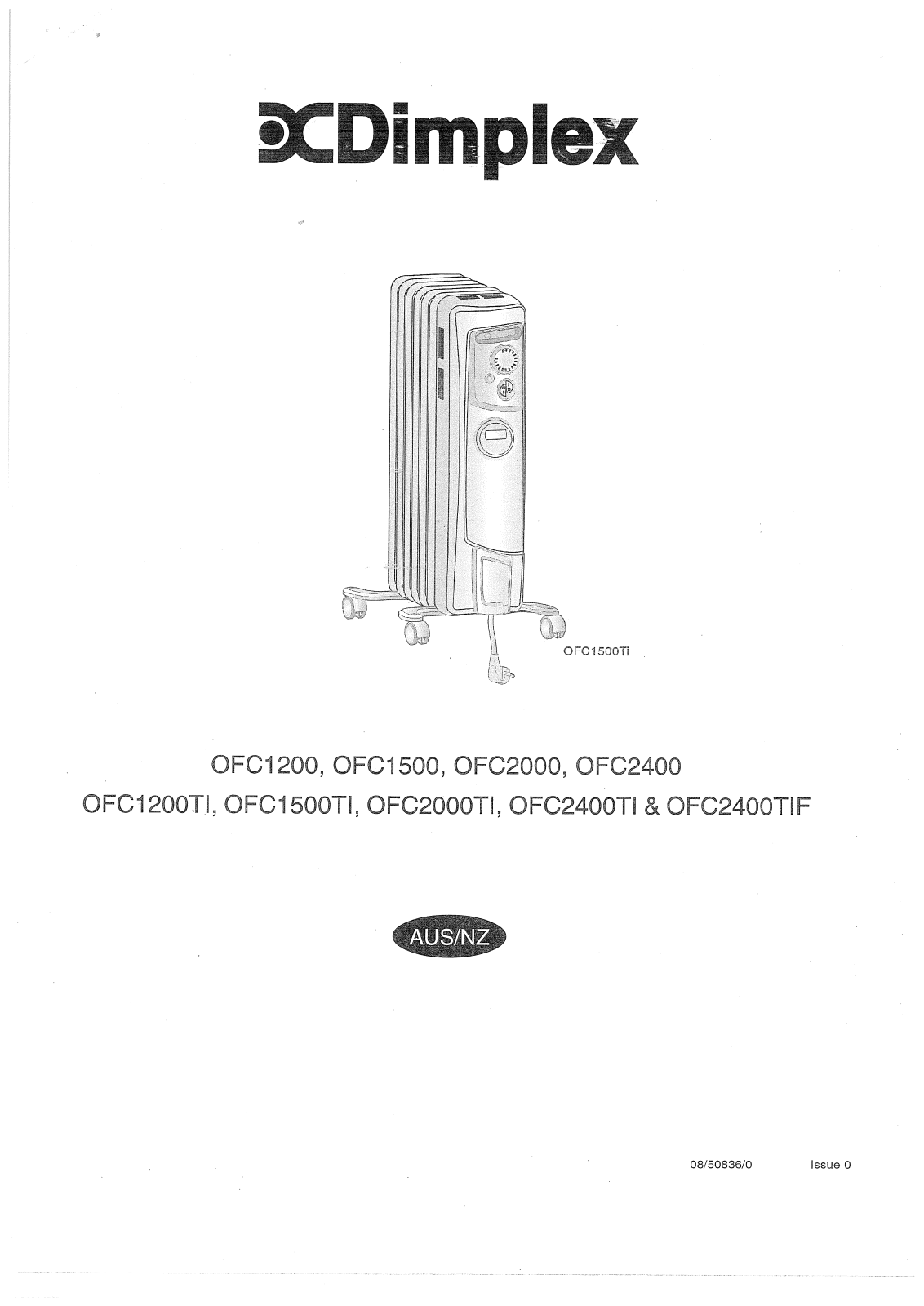 Dimplex OFC1500, OFC2000, OFC2400, OFC1200TI, OFC1500TI User Manual