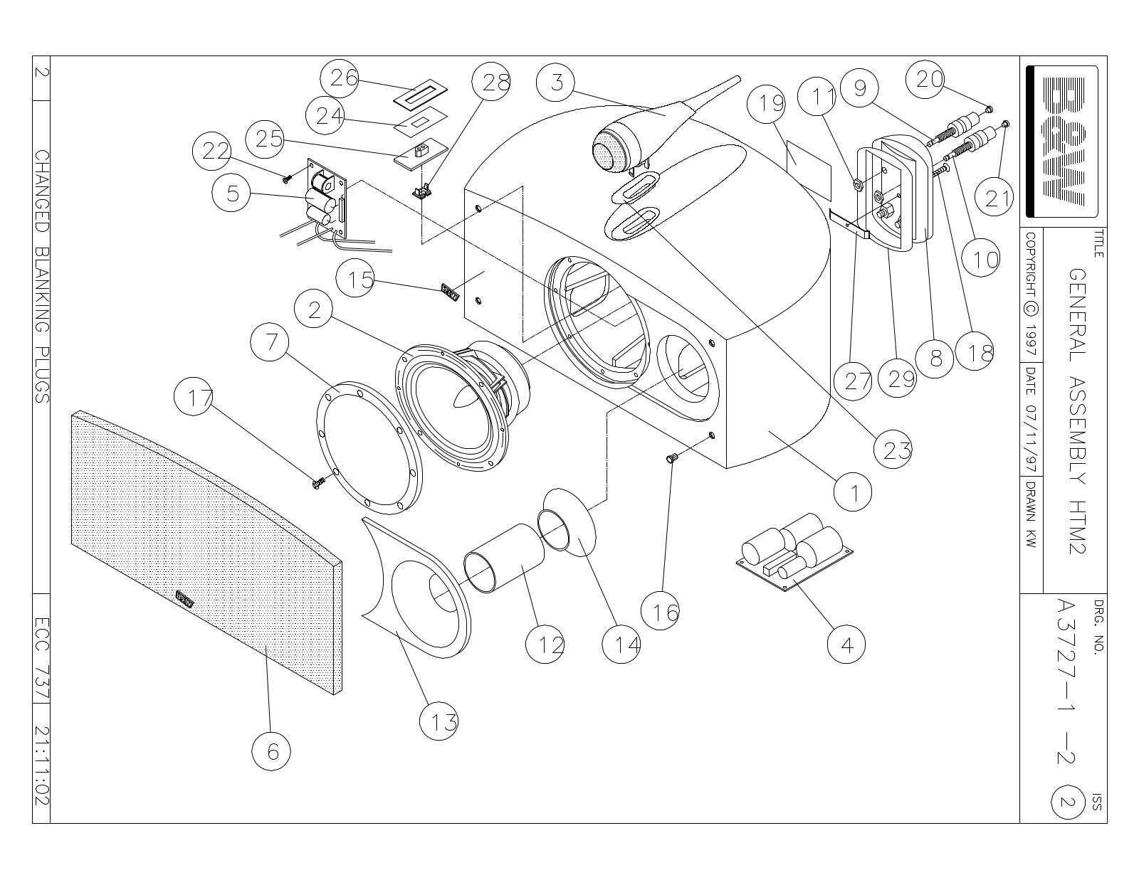 Bowers and Wilkins NHTM-2 Service manual