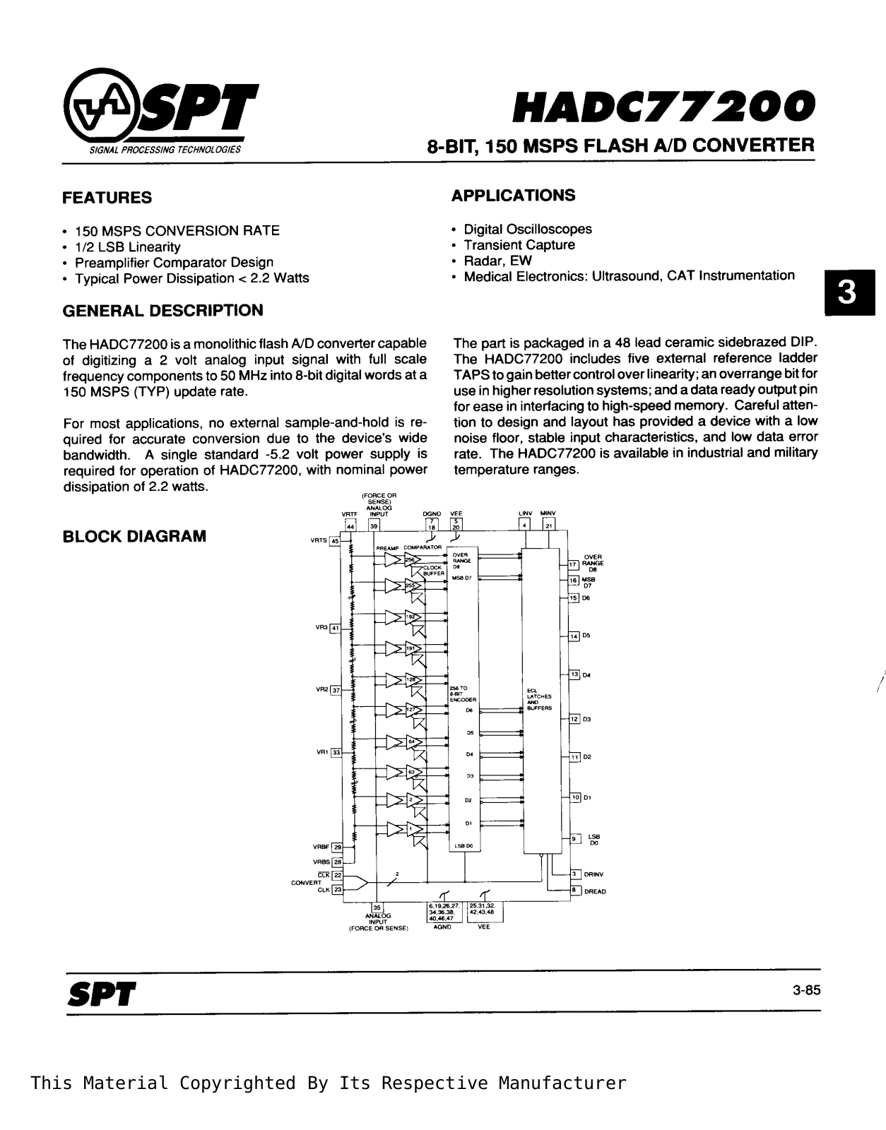 Lecroy HADC77200 User Manual