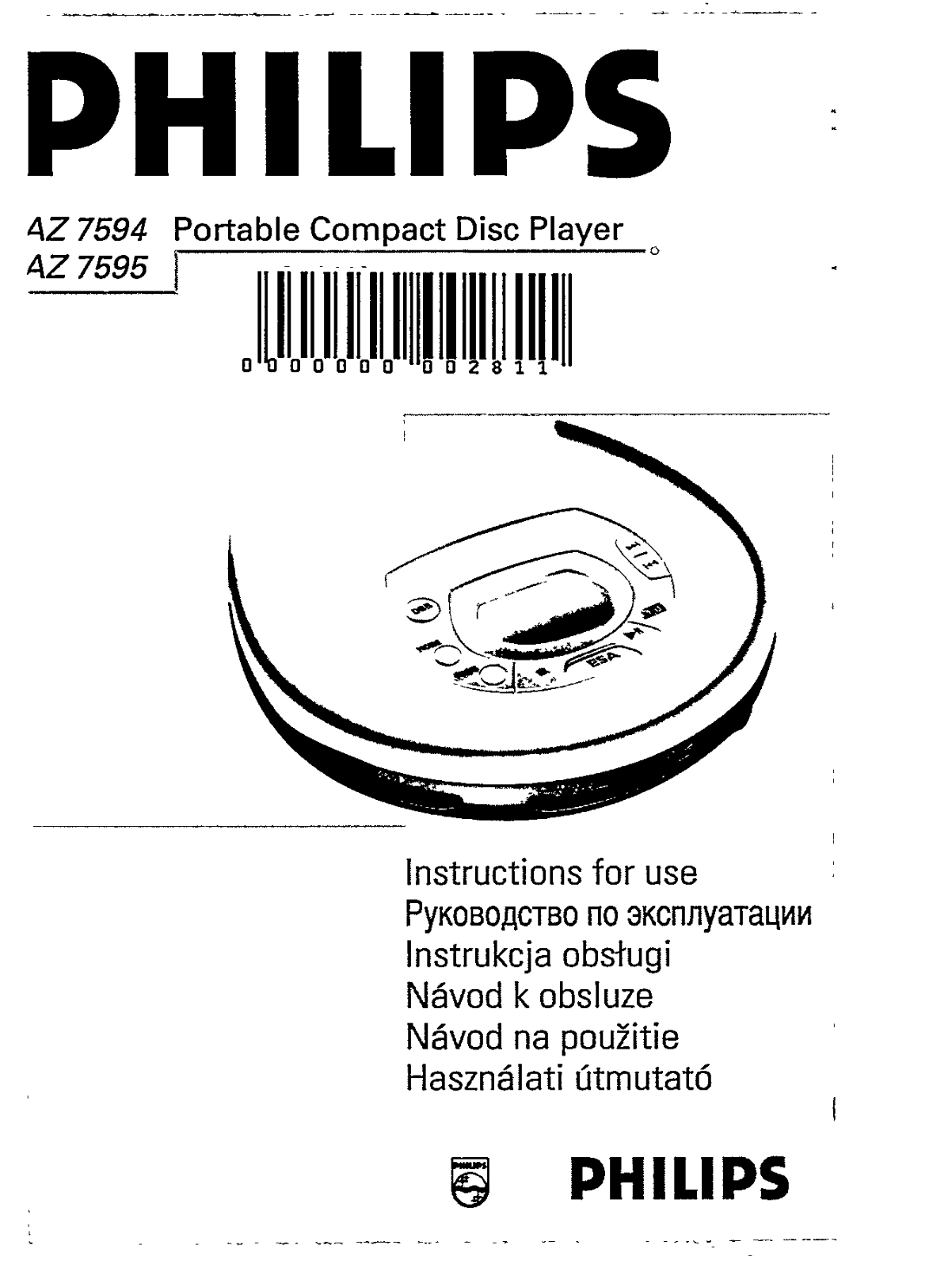 Philips AZ7595/05, AZ7595/00 User Manual